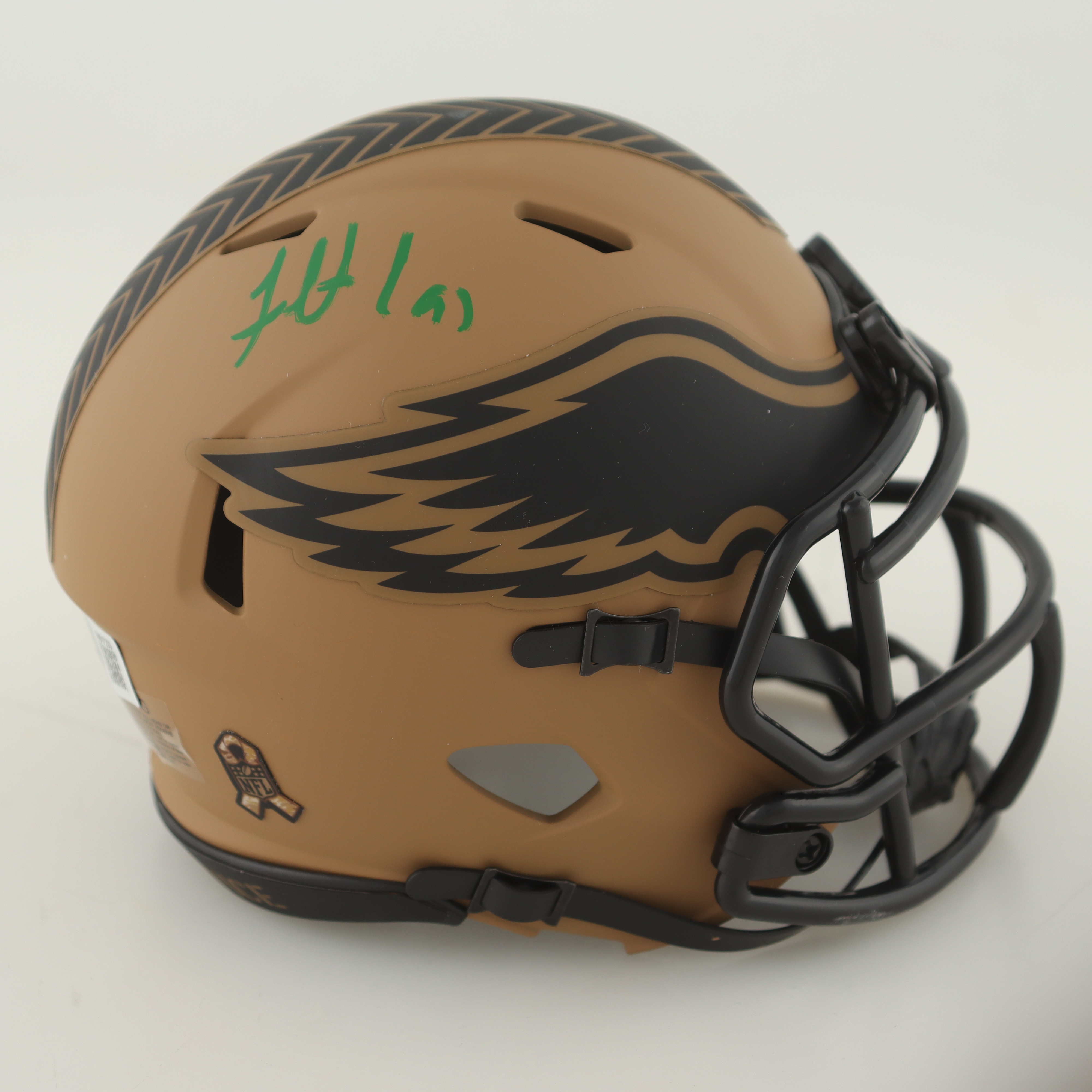 Fletcher Cox Signed Eagles Salute to Service Alternate Speed Mini Helmet (Beckett) at PristineAuction.com Fletcher Cox Signed Eagles Salute to Service Alternate Speed Mini Helmet (Beckett) at PristineAuction.com