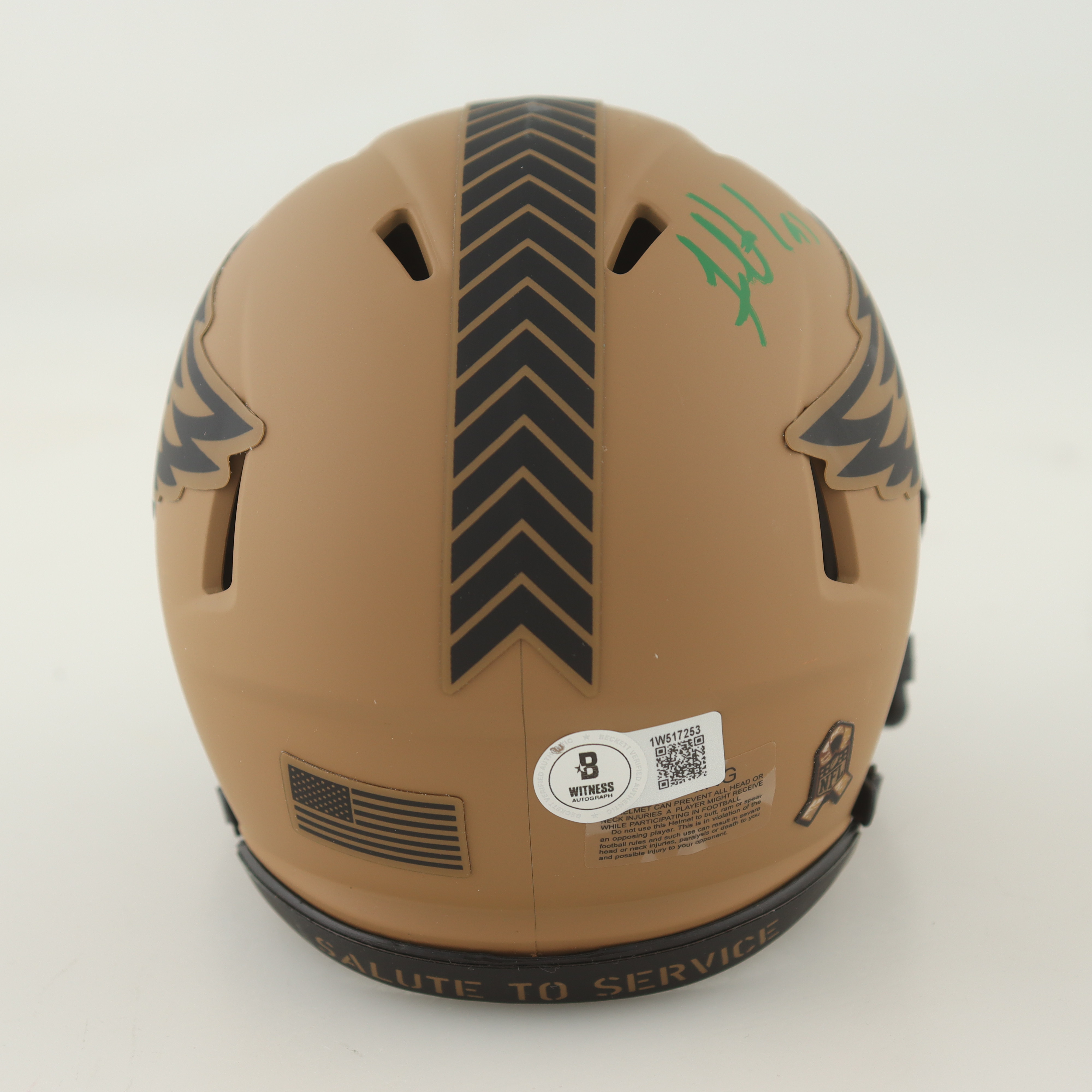 Fletcher Cox Signed Eagles Salute to Service Alternate Speed Mini Helmet (Beckett) at PristineAuction.com Fletcher Cox Signed Eagles Salute to Service Alternate Speed Mini Helmet (Beckett) at PristineAuction.com