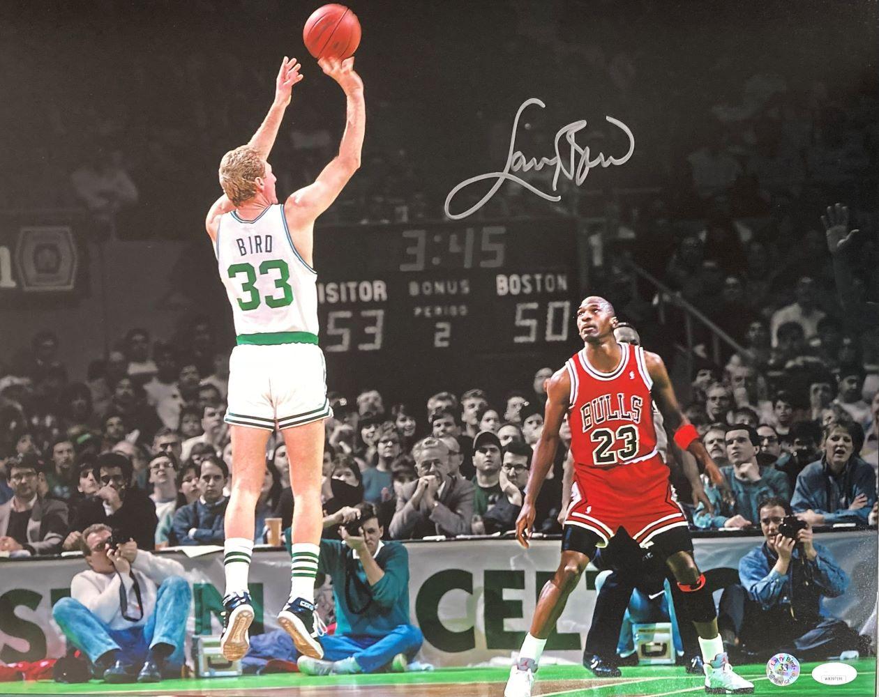 Larry Bird Signed Celtics 16x20 Photo (JSA & Bird) at PristineAuction.com Larry Bird Signed Celtics 16x20 Photo (JSA & Bird) at PristineAuction.com