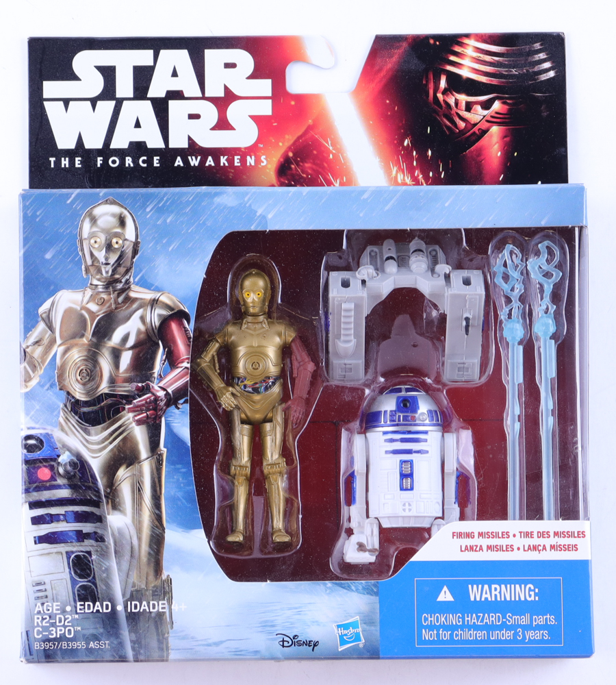 2015 "STAR WARS: The Force Awakens" R2-D2 & C-3PO Action Figures In Original Packaging at PristineAuction.com 2015 "STAR WARS: The Force Awakens" R2-D2 & C-3PO Action Figures In Original Packaging at PristineAuction.com