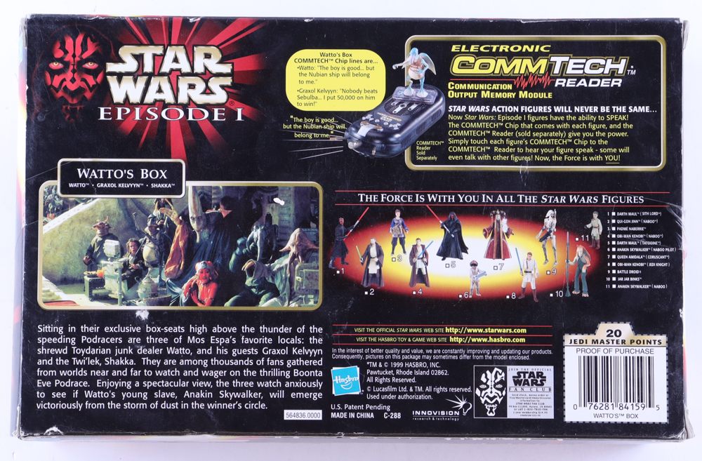 1999 "STAR WARS Episode I" Watto's Box Action Figures In Original Packaging at PristineAuction.com 1999 "STAR WARS Episode I" Watto's Box Action Figures In Original Packaging at PristineAuction.com