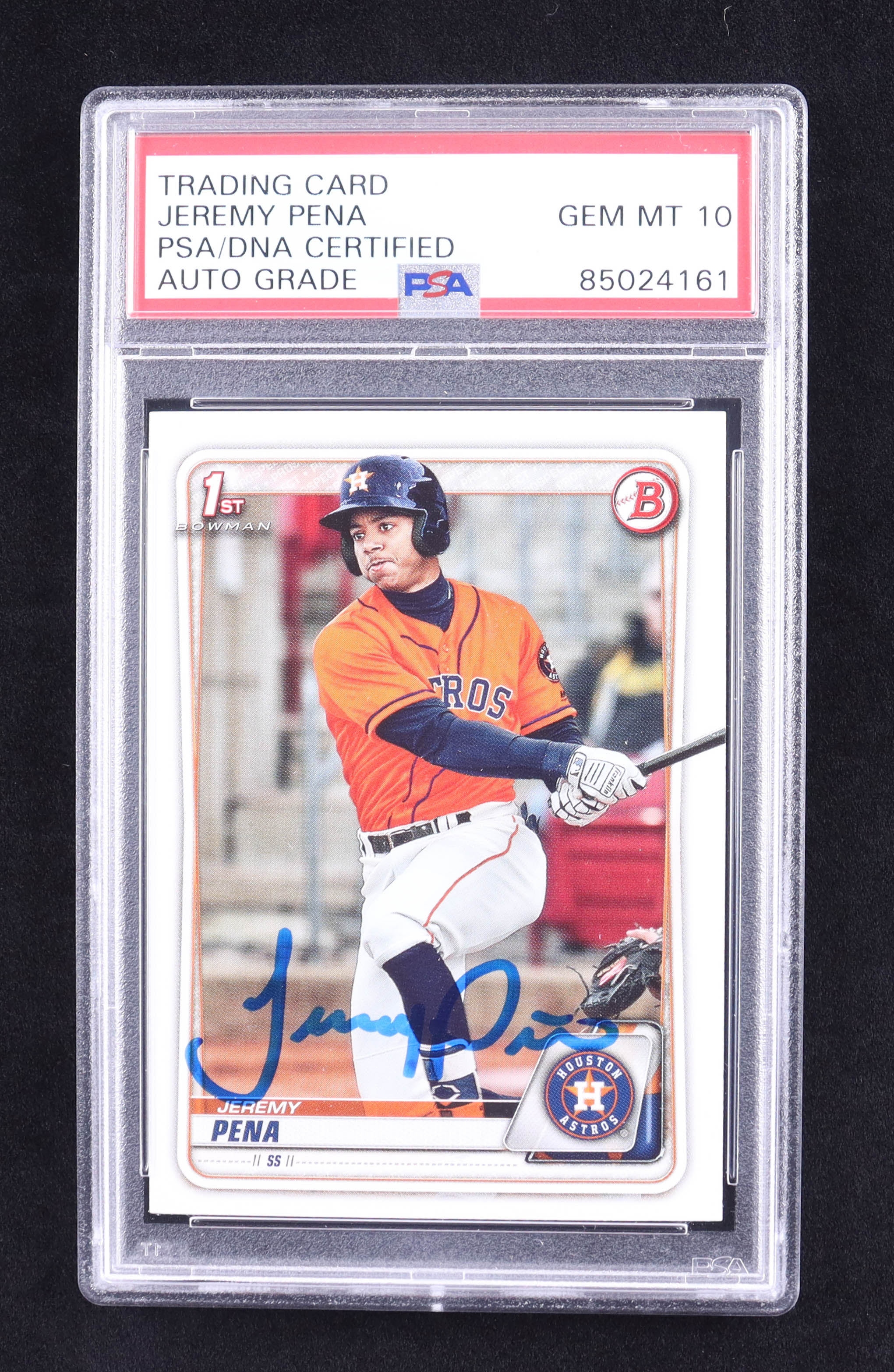 Jeremy Pena Signed 2020 Bowman Prospects #BP61 RC (PSA | Auto 10 & MLB) at PristineAuction.com Jeremy Pena Signed 2020 Bowman Prospects #BP61 RC (PSA | Auto 10 & MLB) at PristineAuction.com