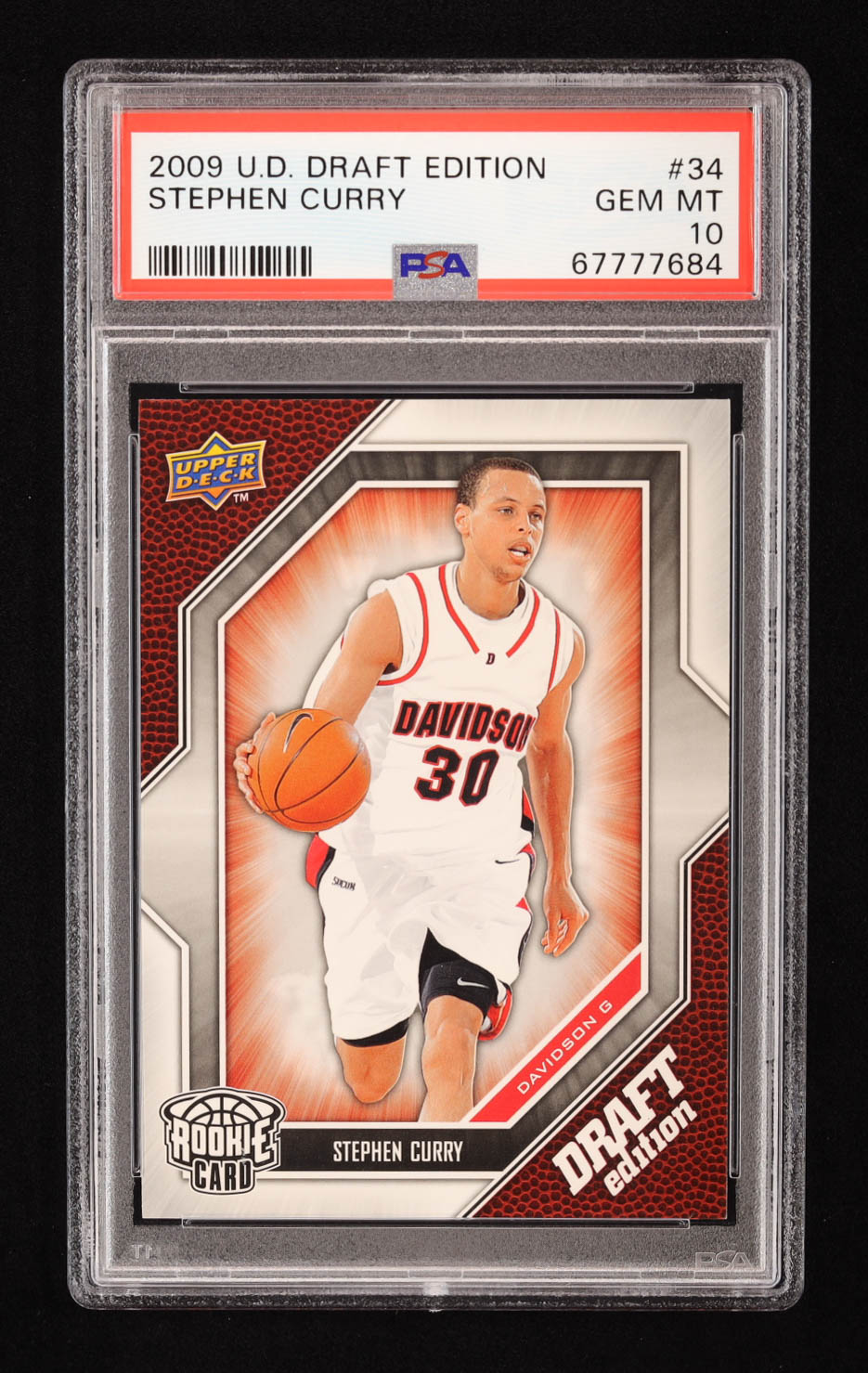 Stephen Curry 2009-10 Upper Deck Draft Edition #34 SP RC (PSA 10) at PristineAuction.com Stephen Curry 2009-10 Upper Deck Draft Edition #34 SP RC (PSA 10) at PristineAuction.com