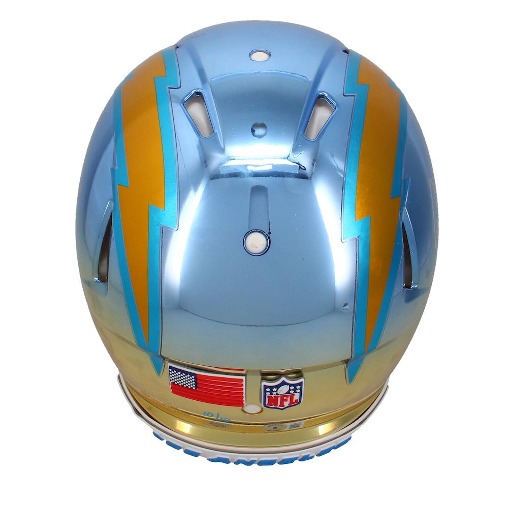 Justin Herbert Signed LE Chargers Full-Size Authentic Chrome On-Field Speed Helmet with Custom Visor (Beckett & Game Day Legends) at PristineAuction.com Justin Herbert Signed LE Chargers Full-Size Authentic Chrome On-Field Speed Helmet with Custom Visor (Beckett & Game Day Legends) at PristineAuction.com