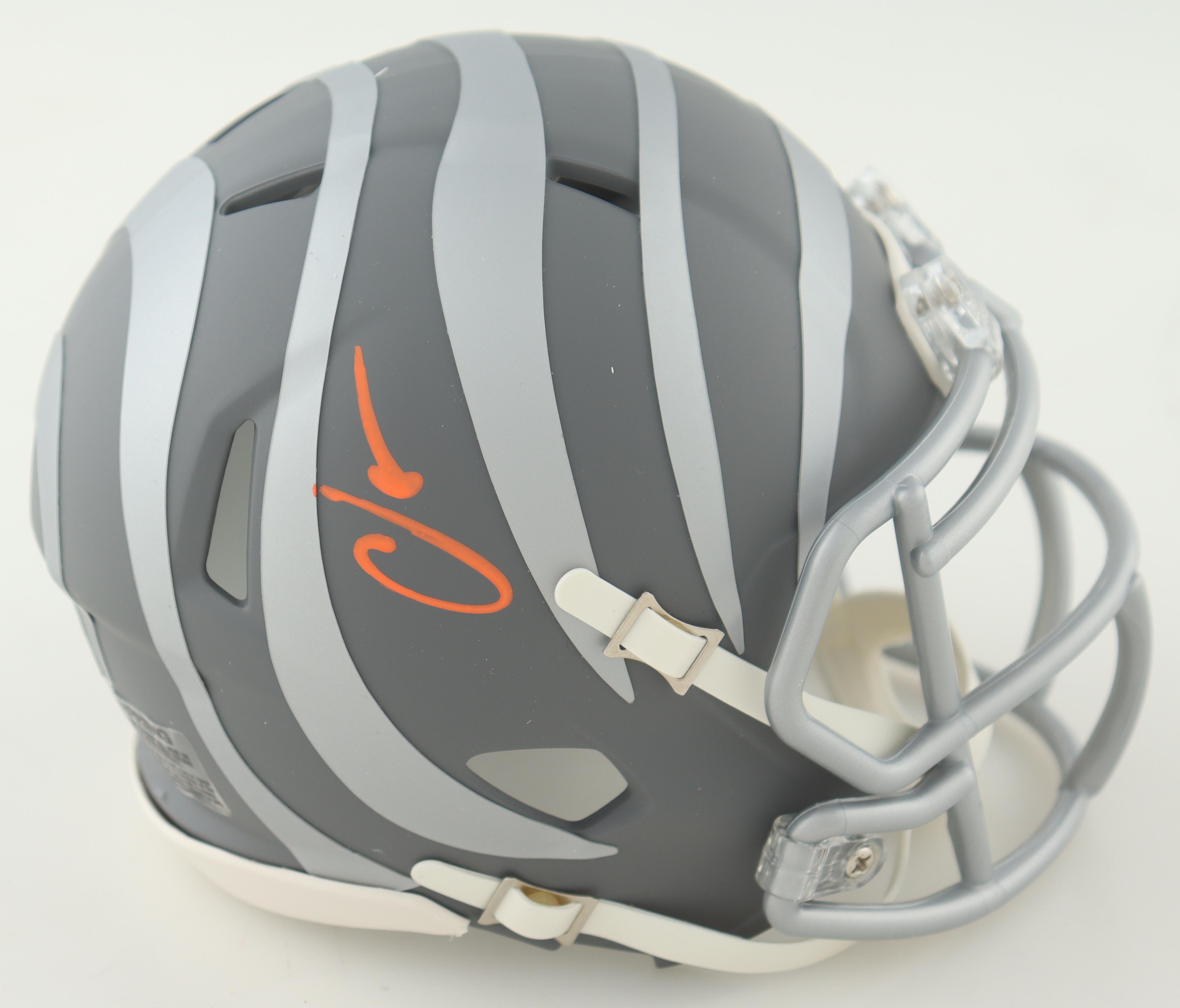 Chad 'Ochocinco' Johnson Signed Bengals Slate Alternate Speed Mini Helmet (Beckett) at PristineAuction.com Chad 'Ochocinco' Johnson Signed Bengals Slate Alternate Speed Mini Helmet (Beckett) at PristineAuction.com