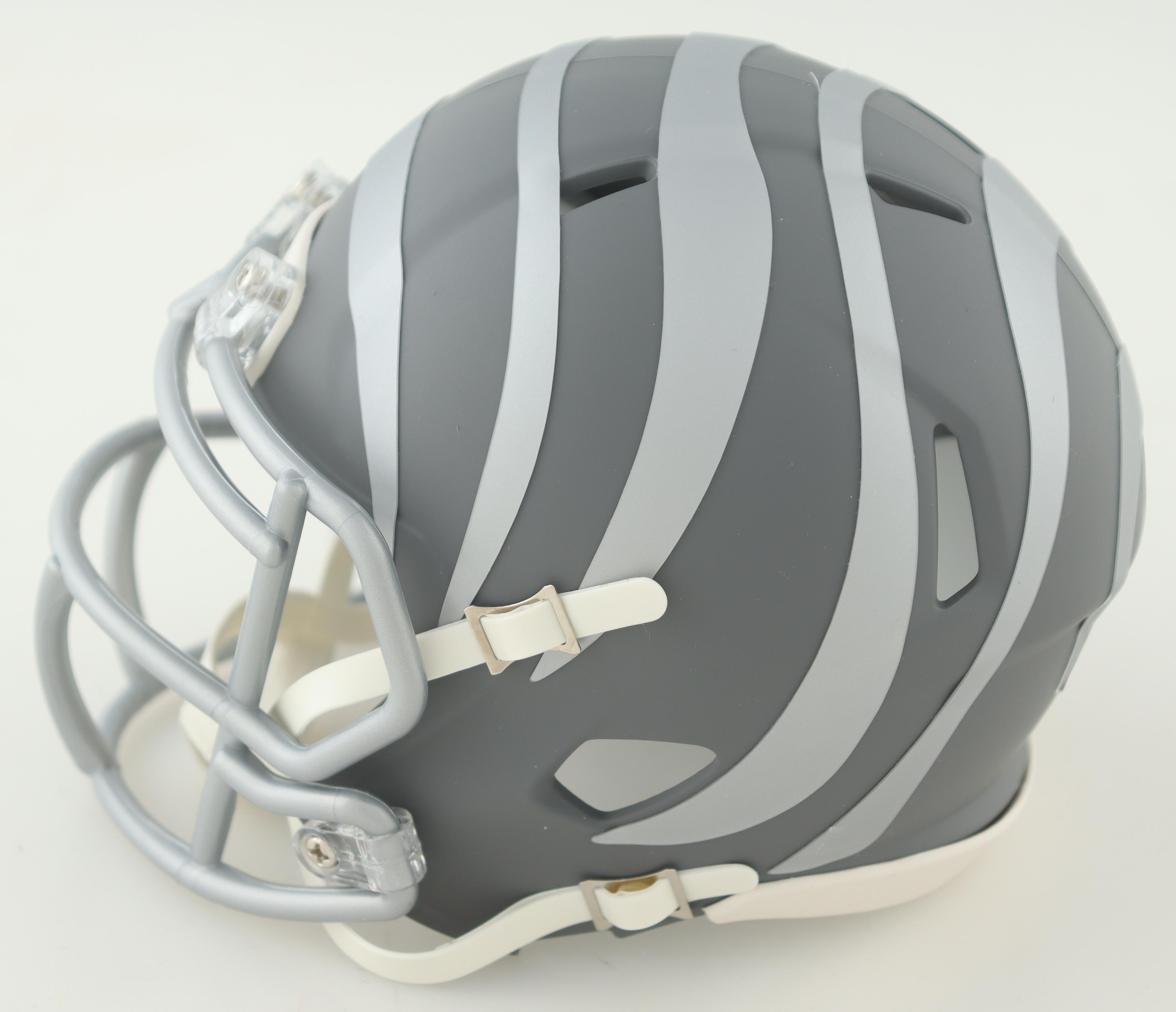 Chad 'Ochocinco' Johnson Signed Bengals Slate Alternate Speed Mini Helmet (Beckett) at PristineAuction.com Chad 'Ochocinco' Johnson Signed Bengals Slate Alternate Speed Mini Helmet (Beckett) at PristineAuction.com