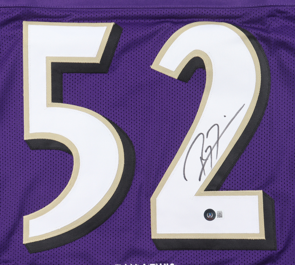 Ray Lewis Signed Career Highlight Stat Jersey (Beckett) at PristineAuction.com Ray Lewis Signed Career Highlight Stat Jersey (Beckett) at PristineAuction.com