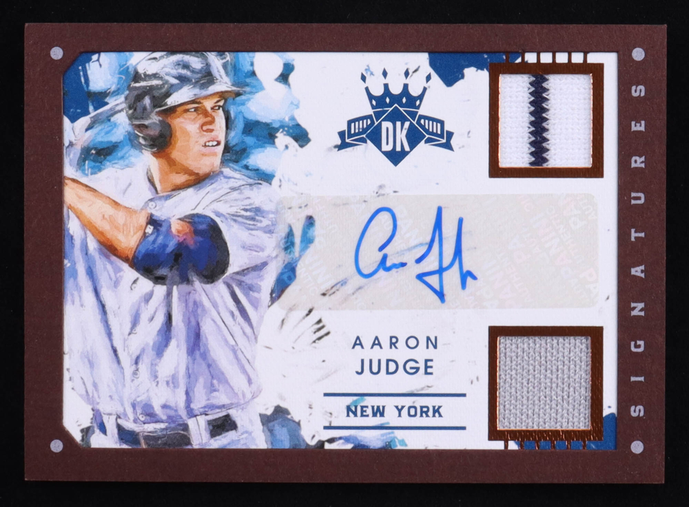 Aaron Judge 2016 Diamond Kings DK Materials Signatures Bronze #DKSAJ RC