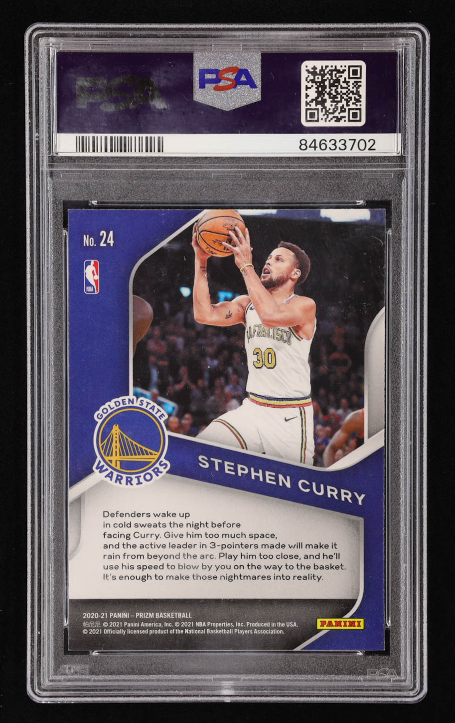 Stephen Curry 2020-21 Panini Prizm Dominance #24 (PSA 10) at PristineAuction.com Stephen Curry 2020-21 Panini Prizm Dominance #24 (PSA 10) at PristineAuction.com