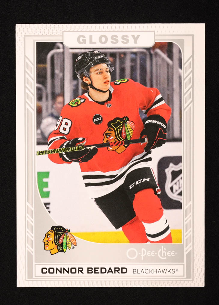 Connor Bedard 2023-24 Upper Deck OPC Glossy #R47 RC at PristineAuction.com Connor Bedard 2023-24 Upper Deck OPC Glossy #R47 RC at PristineAuction.com