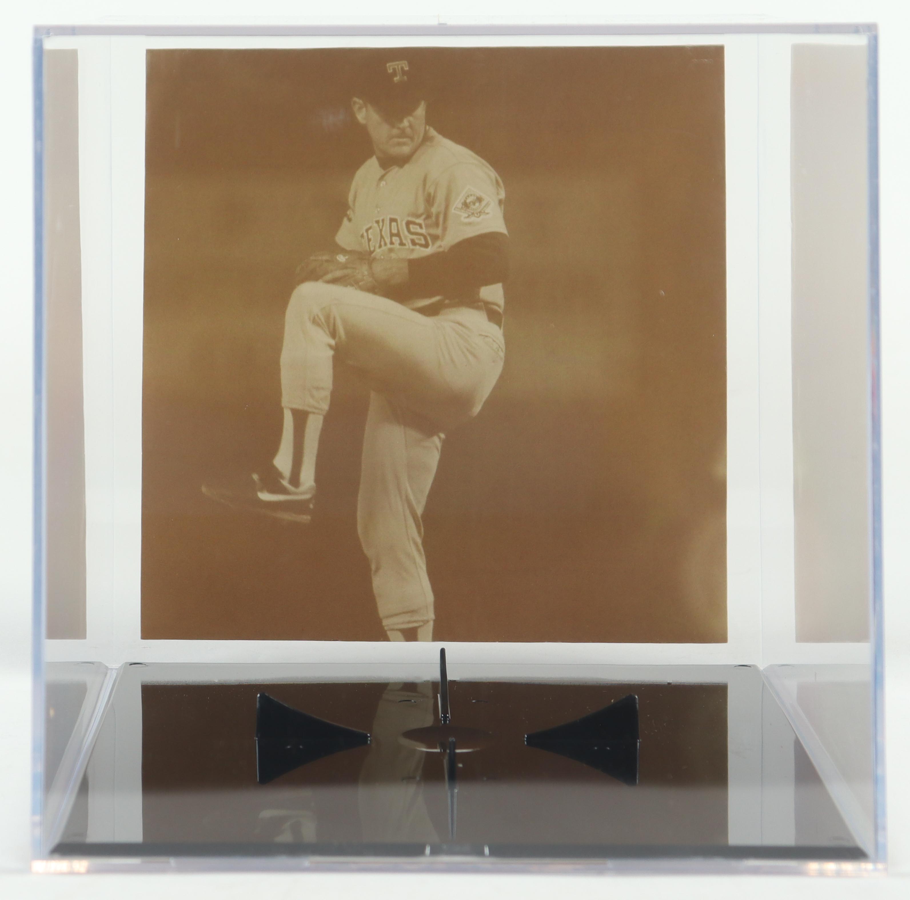 Nolan Ryan Signed Vintage Rawlings Nolan Ryan Model Baseball Glove Inscribed "324 Wins", "5,714 K's" & "7 No-Hitters In Photo Back Display Case (PSA) at PristineAuction.com Nolan Ryan Signed Vintage Rawlings Nolan Ryan Model Baseball Glove Inscribed "324 Wins", "5,714 K's" & "7 No-Hitters In Photo Back Display Case (PSA) at PristineAuction.com