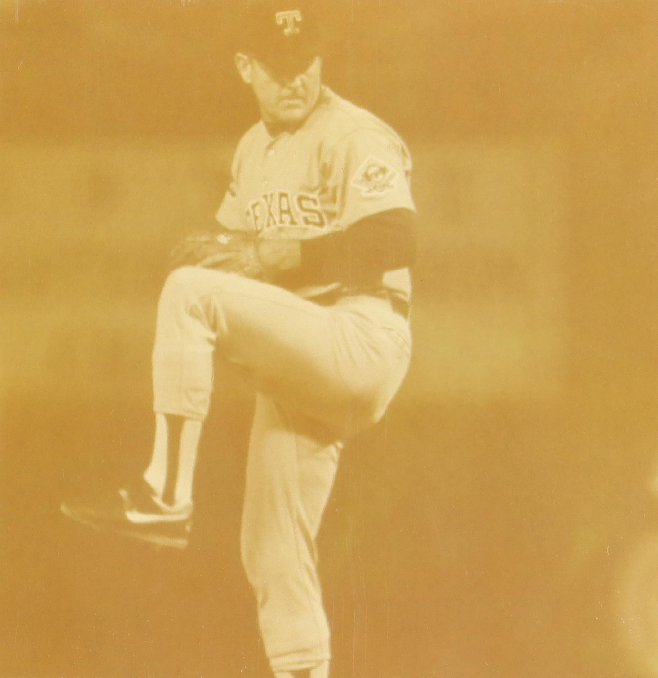 Nolan Ryan Signed Vintage Rawlings Nolan Ryan Model Baseball Glove Inscribed "324 Wins", "5,714 K's" & "7 No-Hitters In Photo Back Display Case (PSA) at PristineAuction.com Nolan Ryan Signed Vintage Rawlings Nolan Ryan Model Baseball Glove Inscribed "324 Wins", "5,714 K's" & "7 No-Hitters In Photo Back Display Case (PSA) at PristineAuction.com