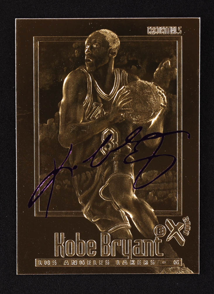 Kobe Bryant 1996-97 E-X2000 Purple Signature 23kt Gold RC #26095 at PristineAuction.com Kobe Bryant 1996-97 E-X2000 Purple Signature 23kt Gold RC #26095 at PristineAuction.com