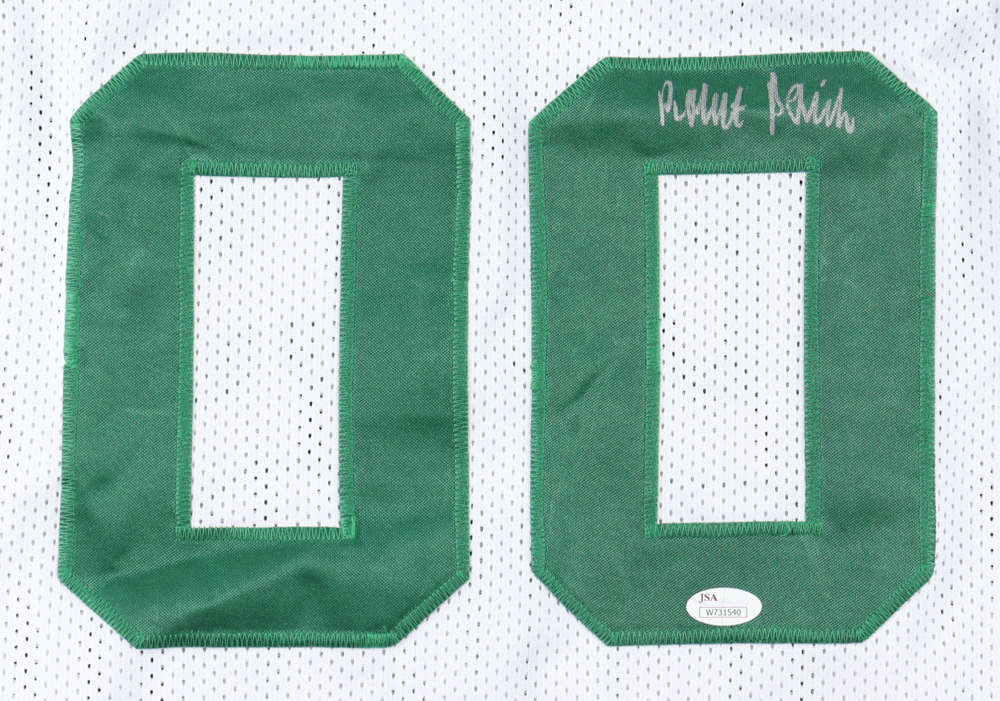 Robert Parish Signed Career Highlight Stat Jersey (JSA) at PristineAuction.com Robert Parish Signed Career Highlight Stat Jersey (JSA) at PristineAuction.com