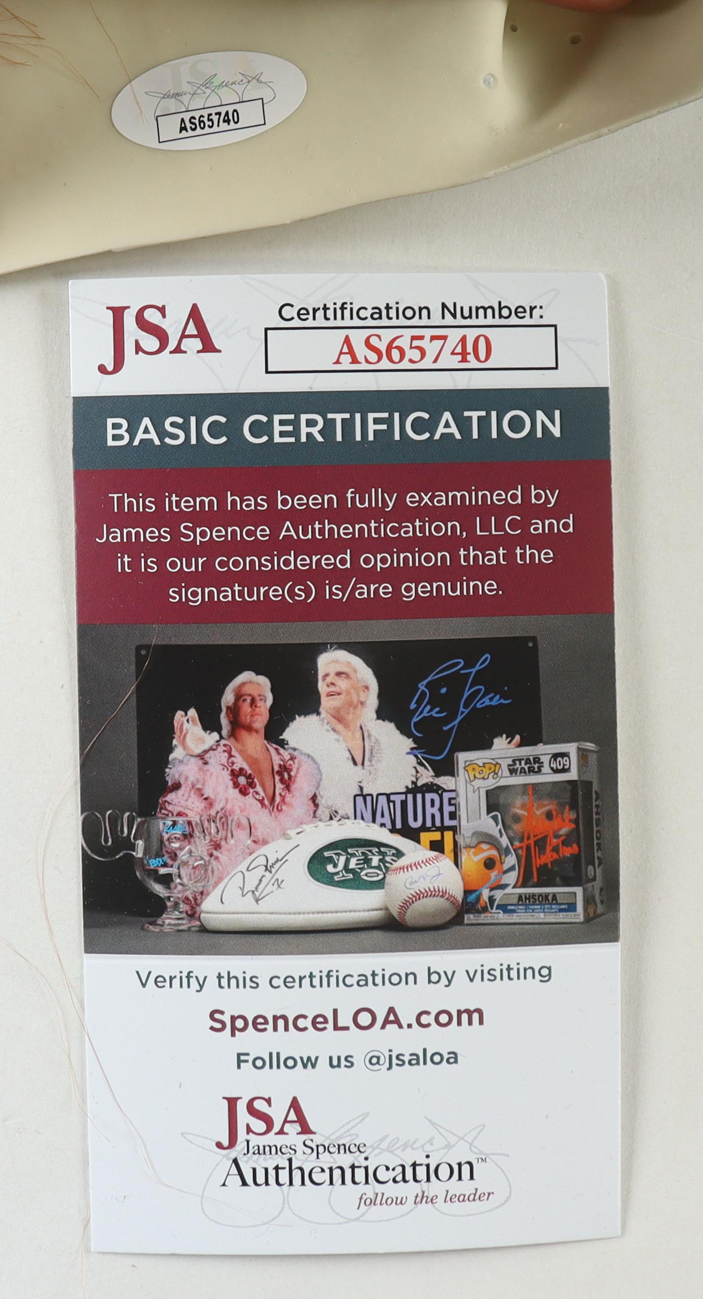 Jack Dylan Signed "IT" Pennywise Mask Inscribed "Eddie" (JSA) at PristineAuction.com Jack Dylan Signed "IT" Pennywise Mask Inscribed "Eddie" (JSA) at PristineAuction.com