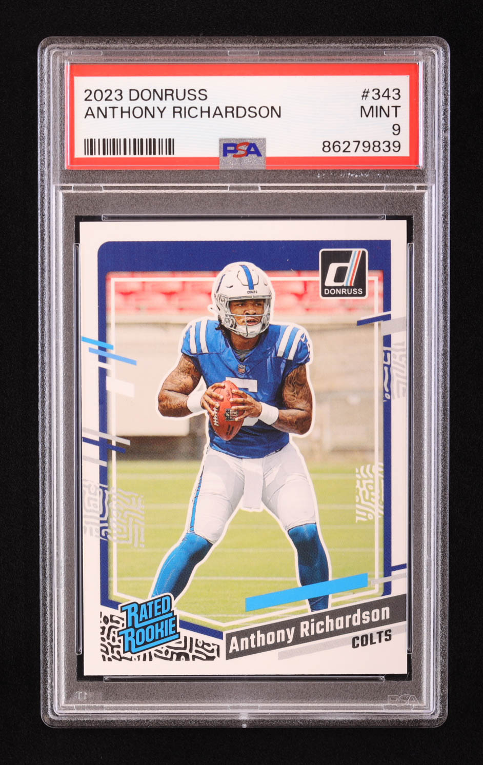 Anthony Richardson 2023 Donruss #343 RR RC (PSA 9) at PristineAuction.com Anthony Richardson 2023 Donruss #343 RR RC (PSA 9) at PristineAuction.com