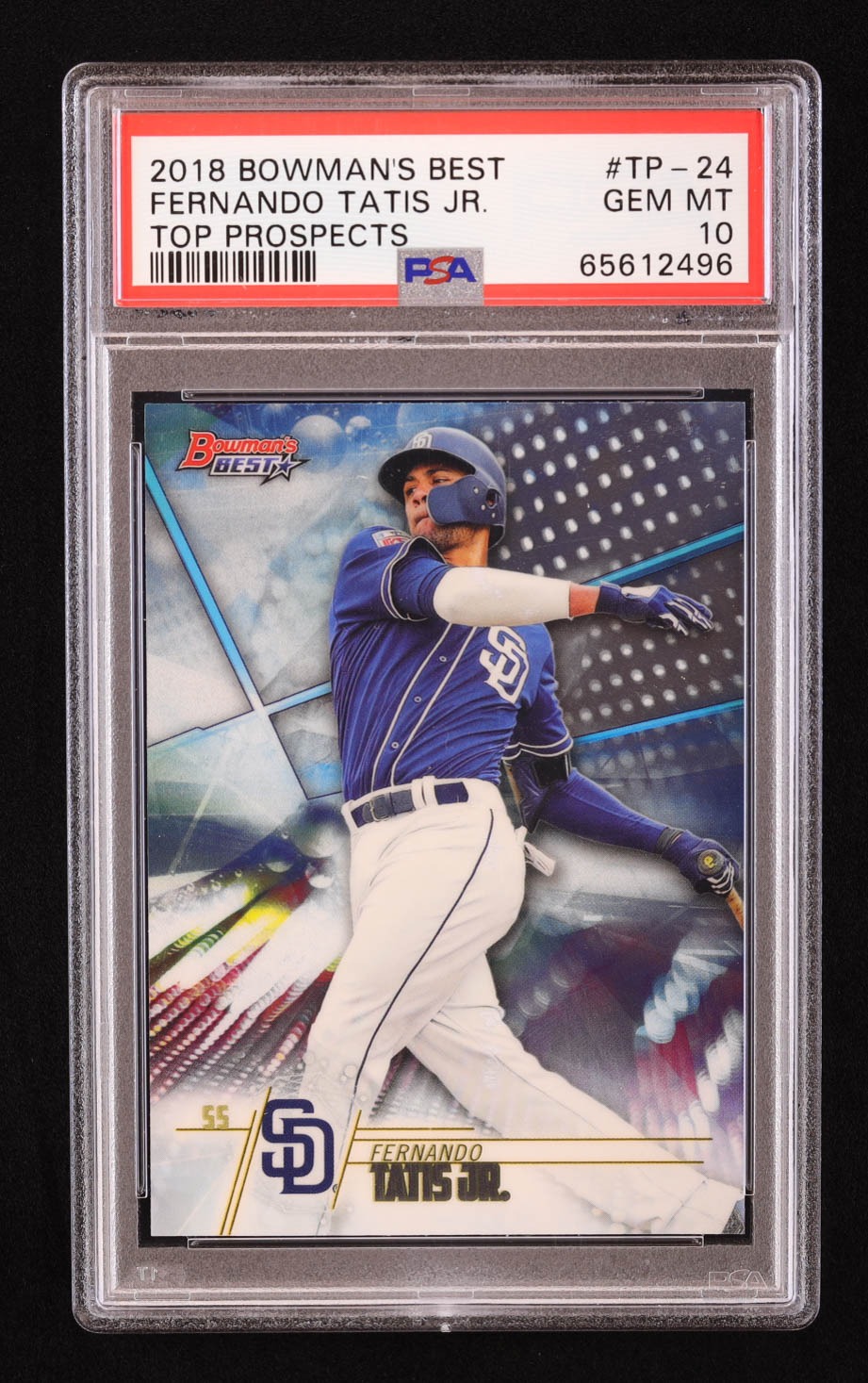 Fernando Tatis Jr. 2018 Bowman's Best Top Prospects #TP24 RC (PSA 10) at PristineAuction.com Fernando Tatis Jr. 2018 Bowman's Best Top Prospects #TP24 RC (PSA 10) at PristineAuction.com
