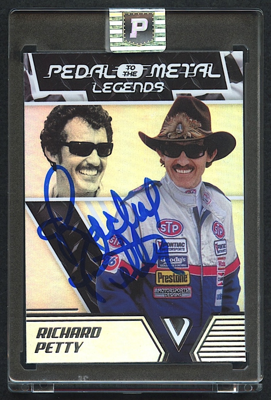 Richard Petty Signed 2019 Panini Victory Lane Pedal to the Metal #66 Legends (PA Encapsulated) at PristineAuction.com Richard Petty Signed 2019 Panini Victory Lane Pedal to the Metal #66 Legends (PA Encapsulated) at PristineAuction.com