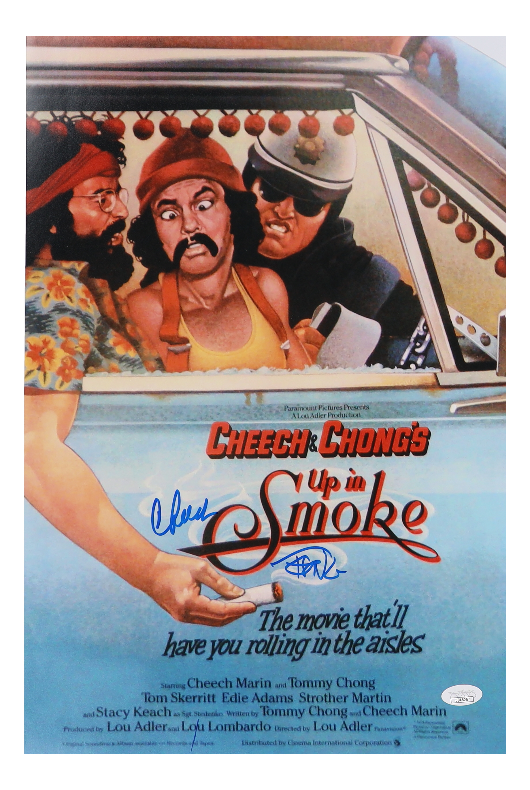 Cheech Marin & Tommy Chong Signed "Up in Smoke" 12x18 Movie Poster Print (JSA) at PristineAuction.com Cheech Marin & Tommy Chong Signed "Up in Smoke" 12x18 Movie Poster Print (JSA) at PristineAuction.com