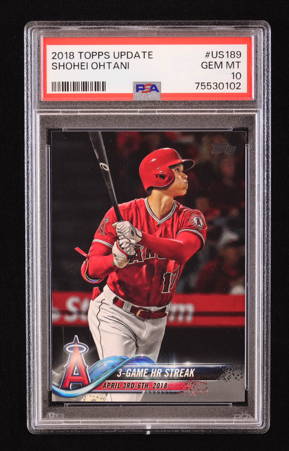 Shohei Ohtani 2018 Topps Update #US189 HL RC (PSA 10) at PristineAuction.com Shohei Ohtani 2018 Topps Update #US189 HL RC (PSA 10) at PristineAuction.com
