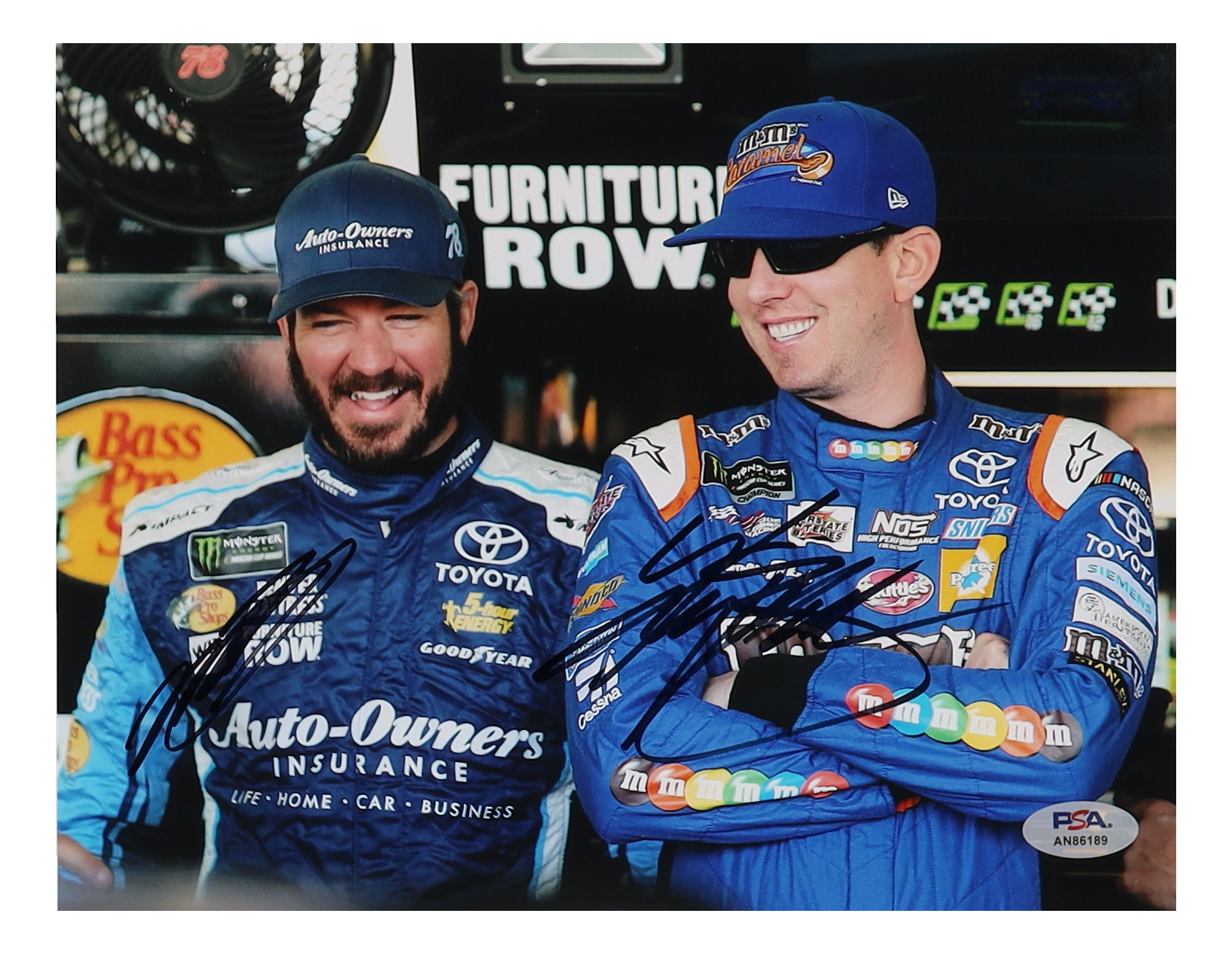 Martin Truex Jr. & Kyle Busch Signed NASCAR 8x10 Photo (PSA) at PristineAuction.com Martin Truex Jr. & Kyle Busch Signed NASCAR 8x10 Photo (PSA) at PristineAuction.com