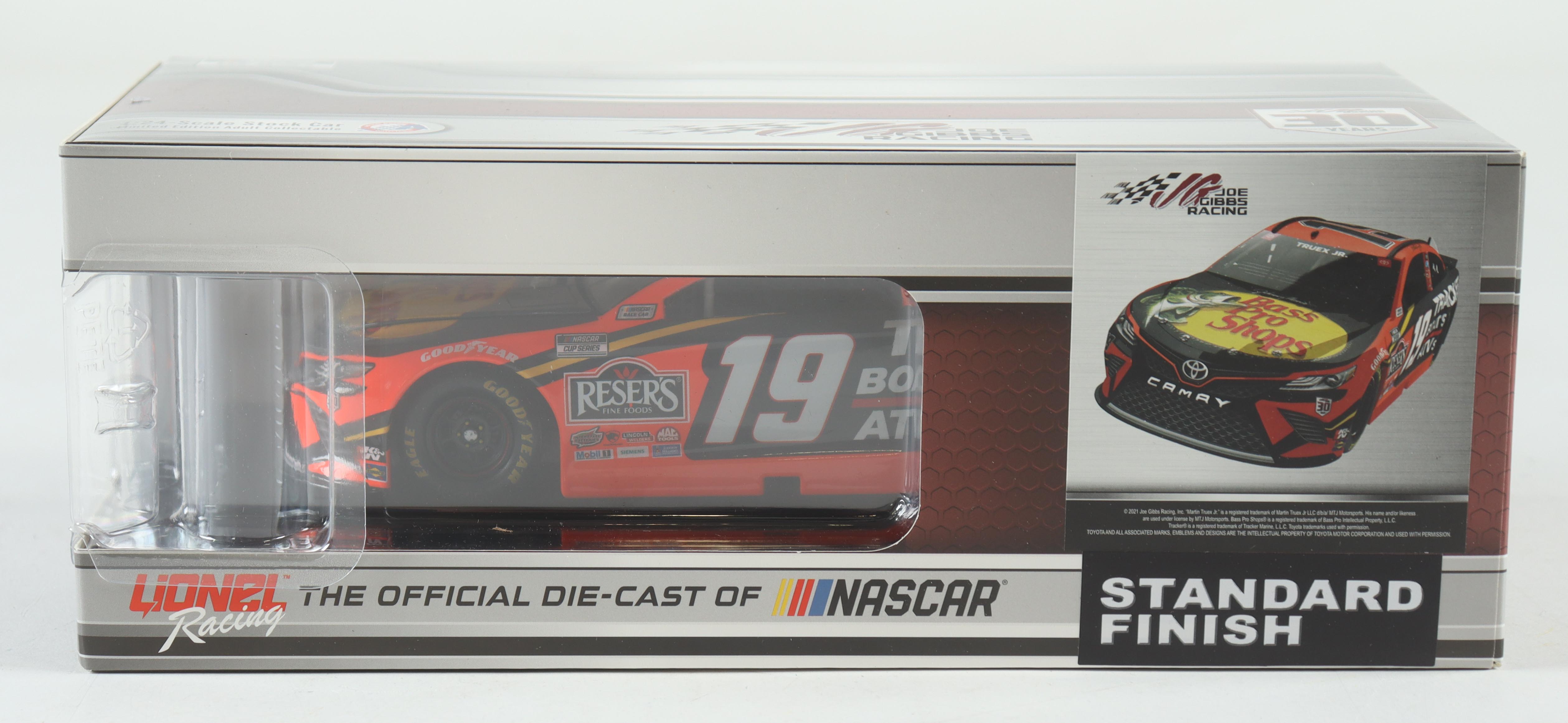 Martin Truex Jr. 2021 Camry NASCAR #19 Bass Pro Shops- 1:24 Premium Action Diecast Car at PristineAuction.com Martin Truex Jr. 2021 Camry NASCAR #19 Bass Pro Shops- 1:24 Premium Action Diecast Car at PristineAuction.com