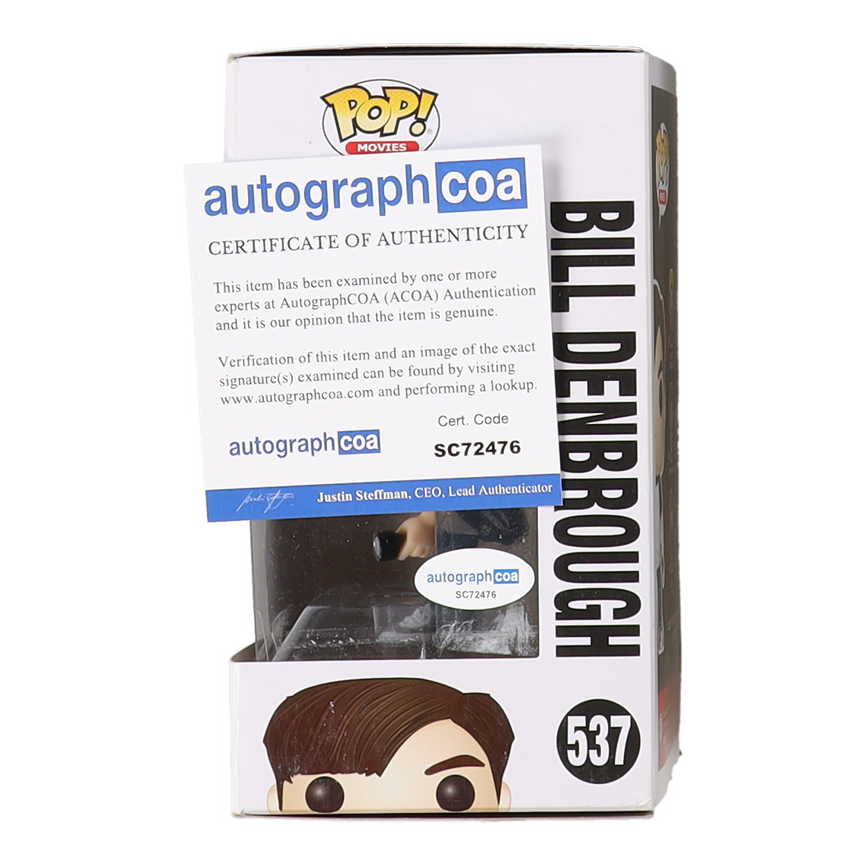 Jaeden Martell Signed "IT" #537 Bill Denbrough Funko Pop! Vinyl Figure (AutographCOA) at PristineAuction.com Jaeden Martell Signed "IT" #537 Bill Denbrough Funko Pop! Vinyl Figure (AutographCOA) at PristineAuction.com
