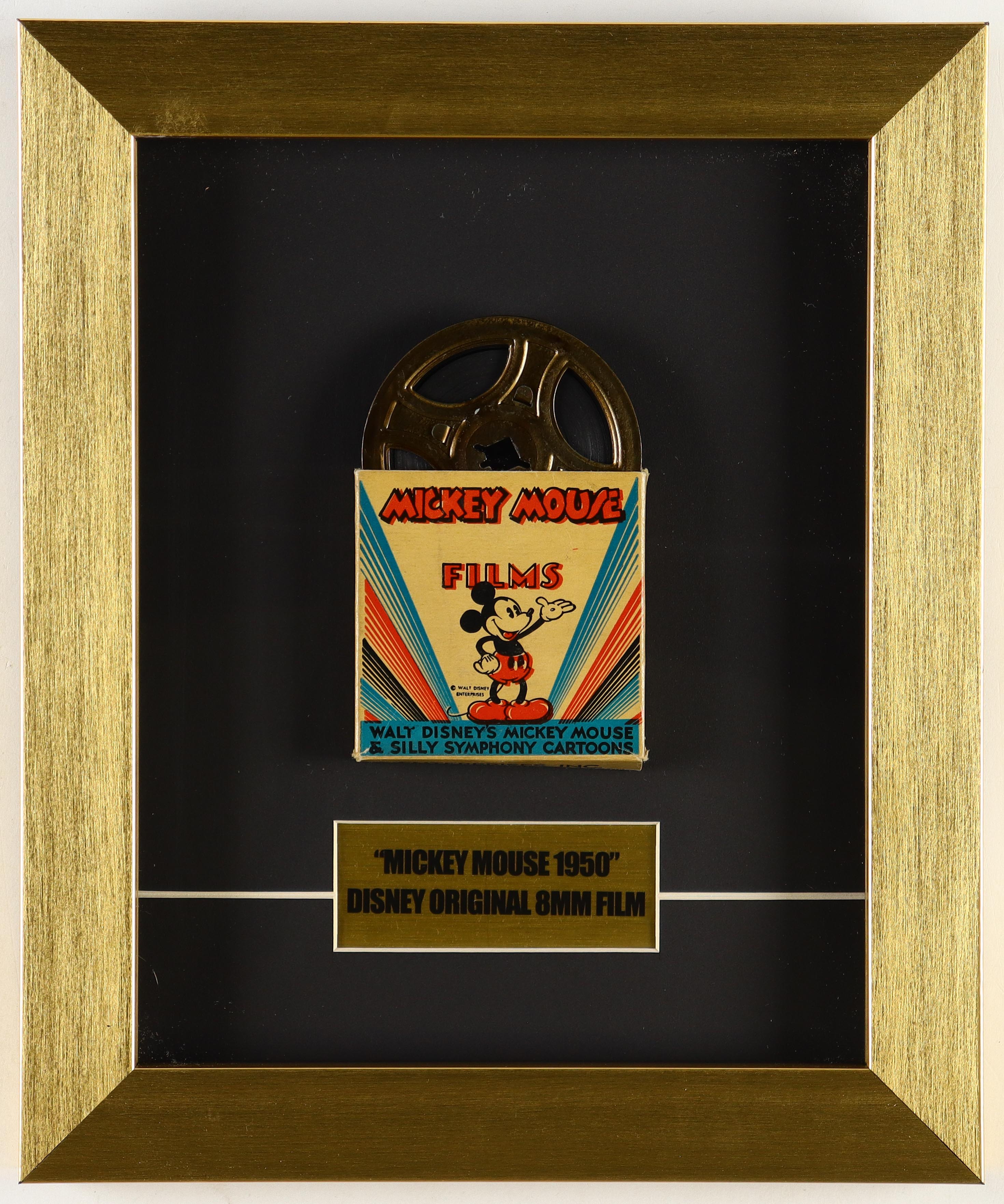 Walt Disney's 1950 "Mickey Mouse" Custom Framed Vintage 8mm Film at PristineAuction.com Walt Disney's 1950 "Mickey Mouse" Custom Framed Vintage 8mm Film at PristineAuction.com
