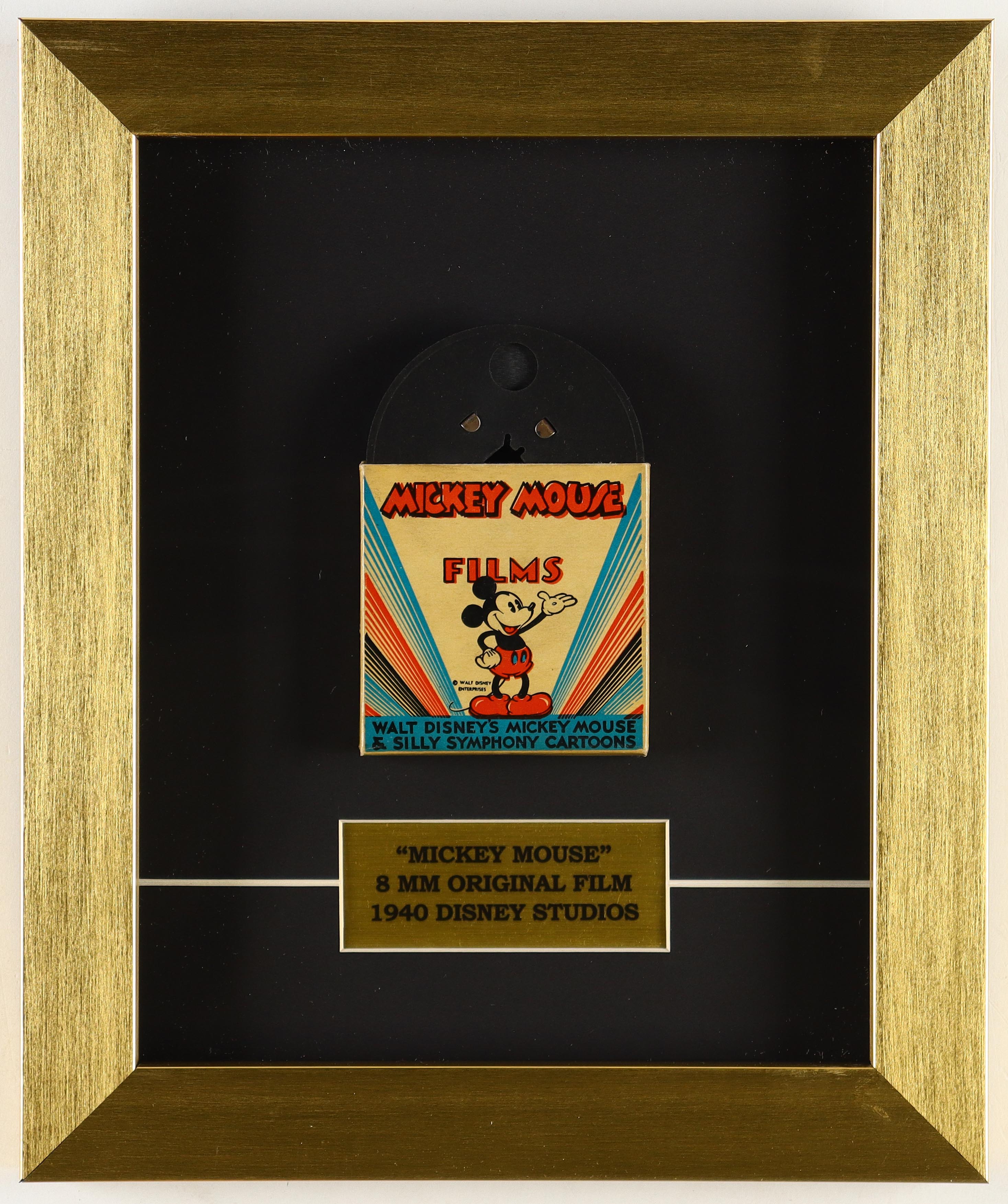 Walt Disney's 1940 "Mickey Mouse" Custom Framed Vintage 8mm Film at PristineAuction.com Walt Disney's 1940 "Mickey Mouse" Custom Framed Vintage 8mm Film at PristineAuction.com