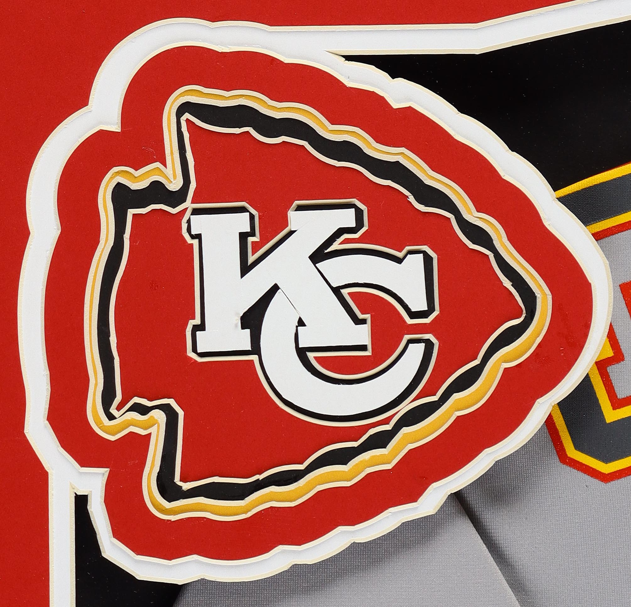 Patrick Mahomes Signed Custom Framed Chiefs Nike Jersey with Super Bowl LVII Patch (Beckett) at PristineAuction.com Patrick Mahomes Signed Custom Framed Chiefs Nike Jersey with Super Bowl LVII Patch (Beckett) at PristineAuction.com