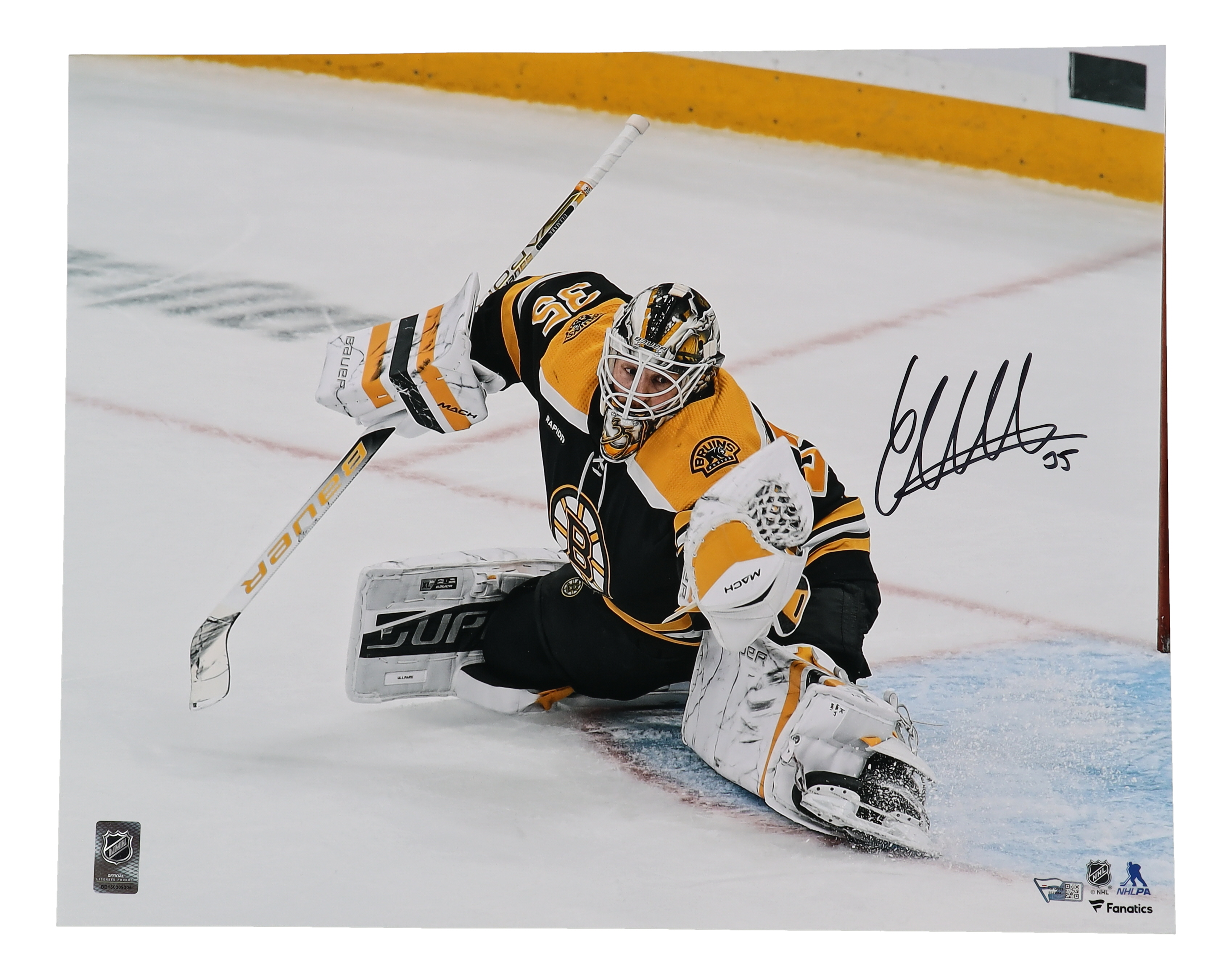 Linus Ullmark Signed Bruins 16x20 Photo (Fanatics) at PristineAuction.com Linus Ullmark Signed Bruins 16x20 Photo (Fanatics) at PristineAuction.com