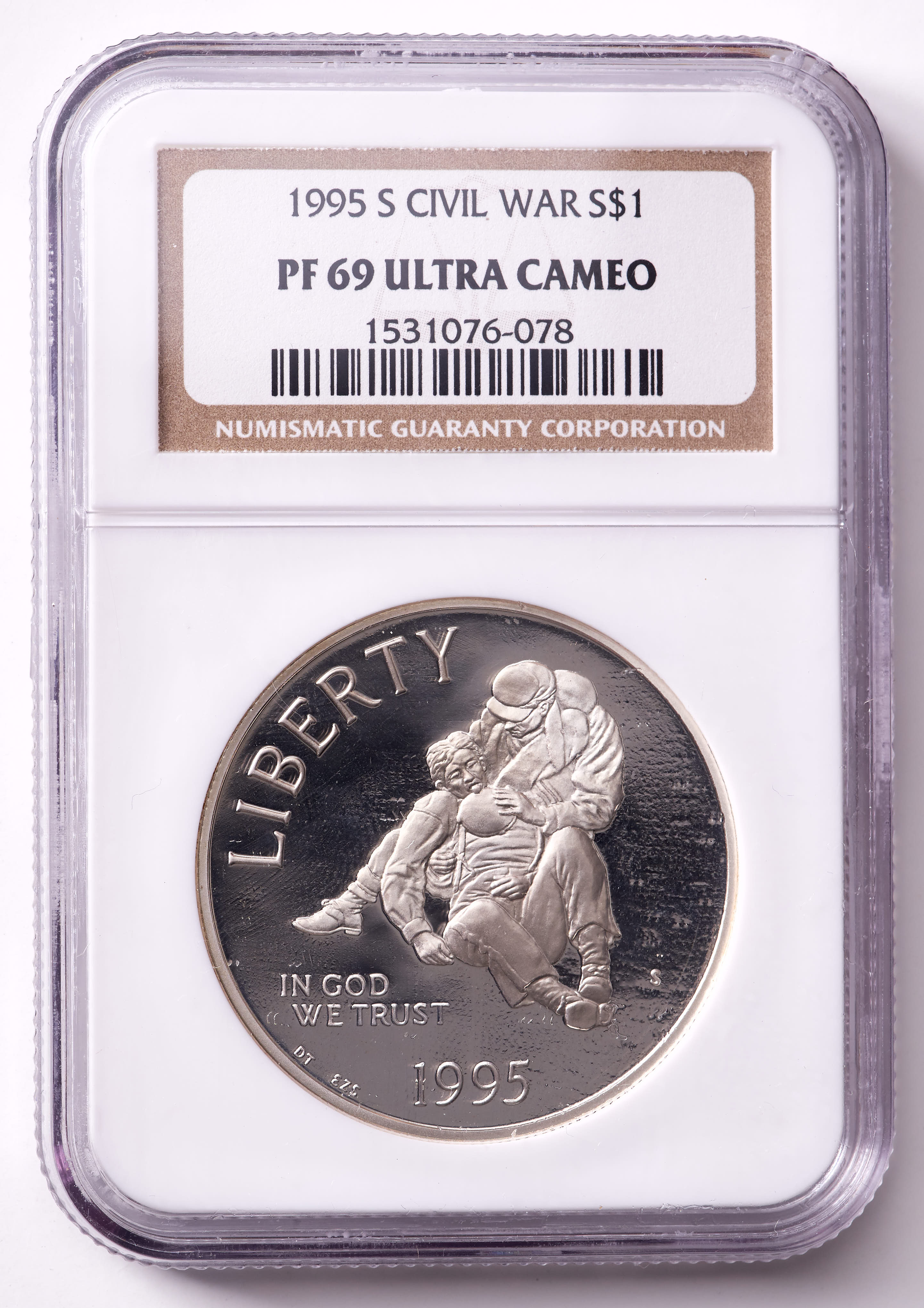 1995-S Civil War Battlefield Preservation Silver Dollar (NGC Proof 69 Ultra Cameo) at PristineAuction.com 1995-S Civil War Battlefield Preservation Silver Dollar (NGC Proof 69 Ultra Cameo) at PristineAuction.com