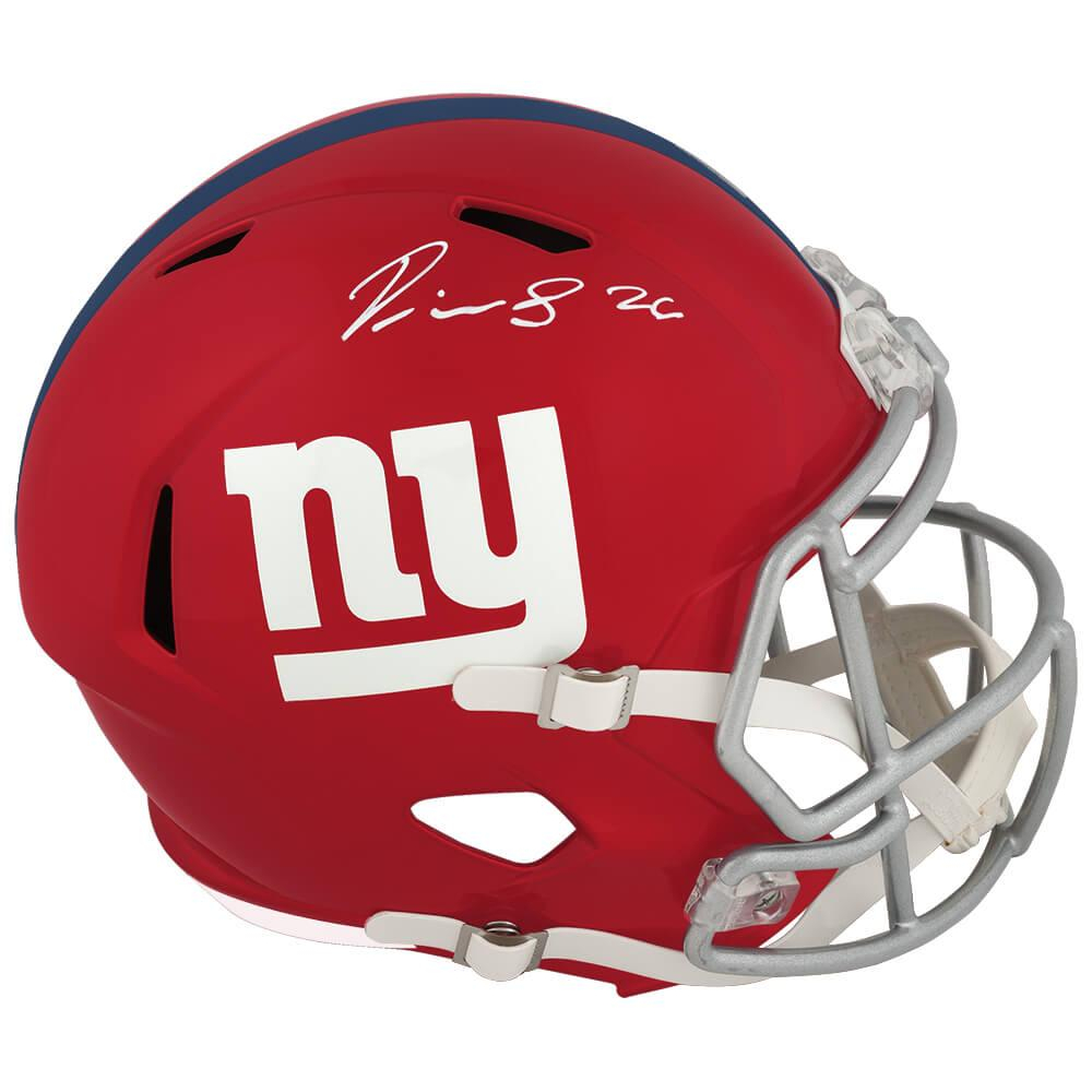 Devin Singletary Signed Giants Full-Size Flash Alternate Speed Helmet