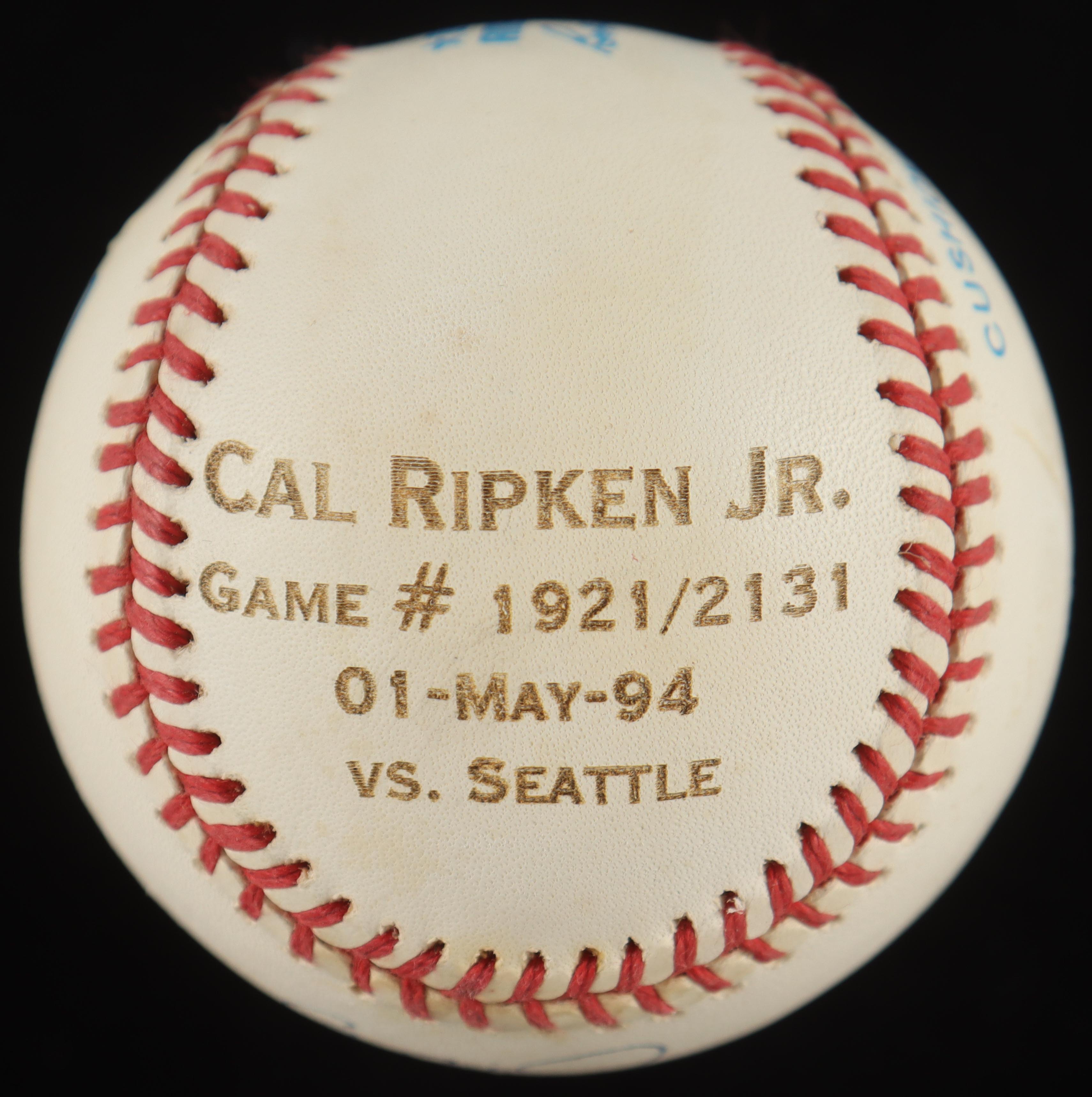 Cal Ripken Jr. Signed OAL 2131 Commemorative Baseball In Display Case (PSA) at PristineAuction.com Cal Ripken Jr. Signed OAL 2131 Commemorative Baseball In Display Case (PSA) at PristineAuction.com