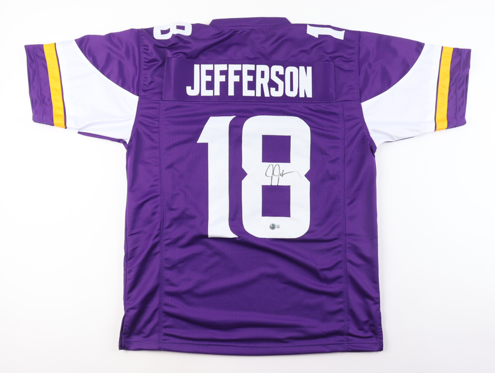 Justin Jefferson Signed Jersey (Beckett) at PristineAuction.com Justin Jefferson Signed Jersey (Beckett) at PristineAuction.com