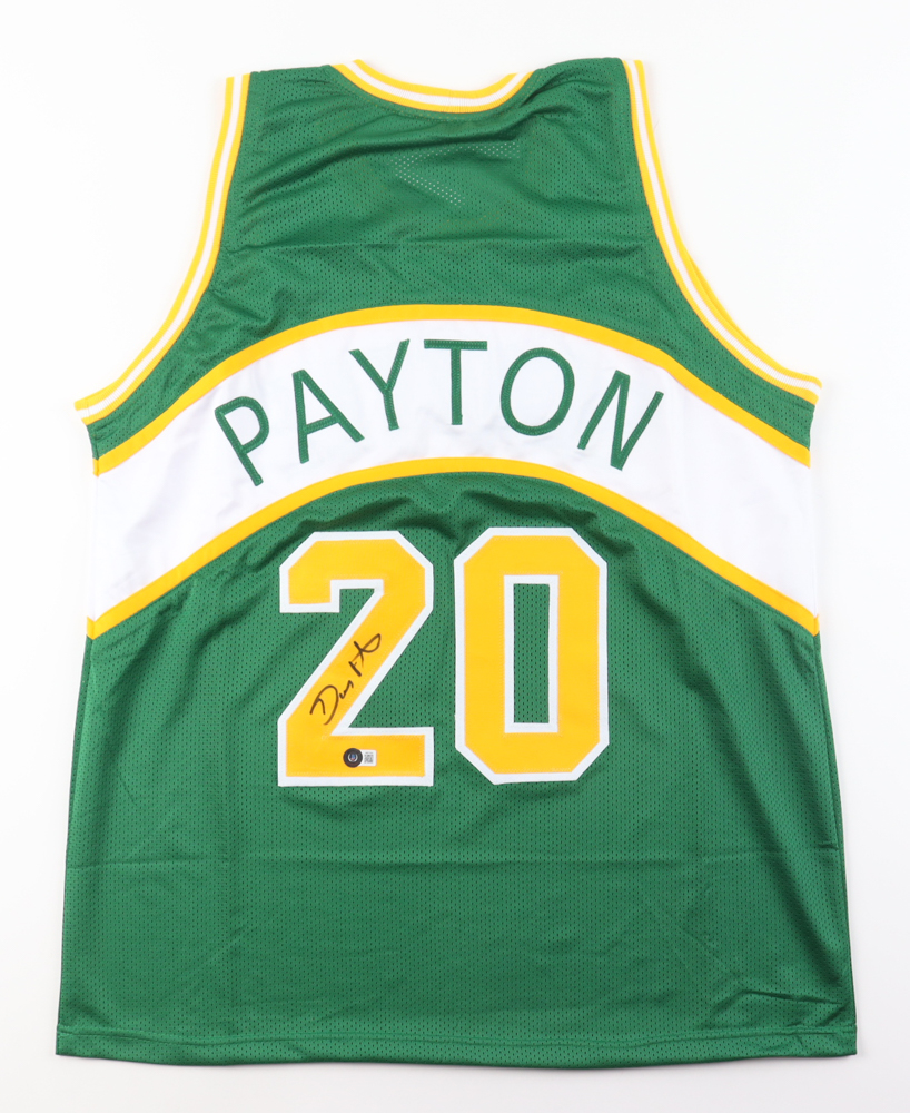 Gary Payton Signed Jersey (Beckett) at PristineAuction.com Gary Payton Signed Jersey (Beckett) at PristineAuction.com