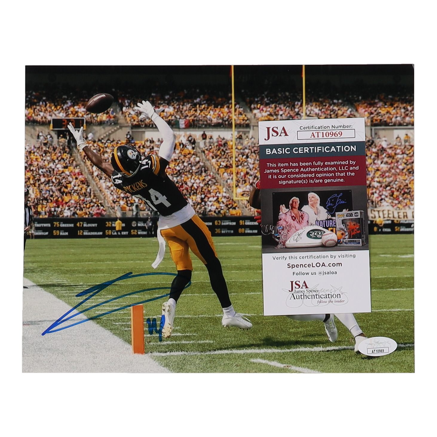 George Pickens Signed Steelers 8x10 Photo (JSA) at PristineAuction.com George Pickens Signed Steelers 8x10 Photo (JSA) at PristineAuction.com