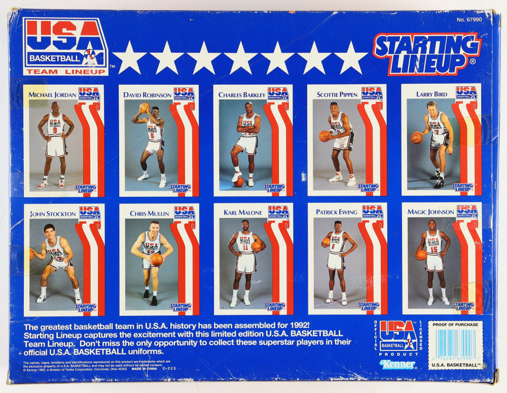 1992 Starting Lineup Team "Dream Team" USA Basketball Players Action Figure Set with Michael