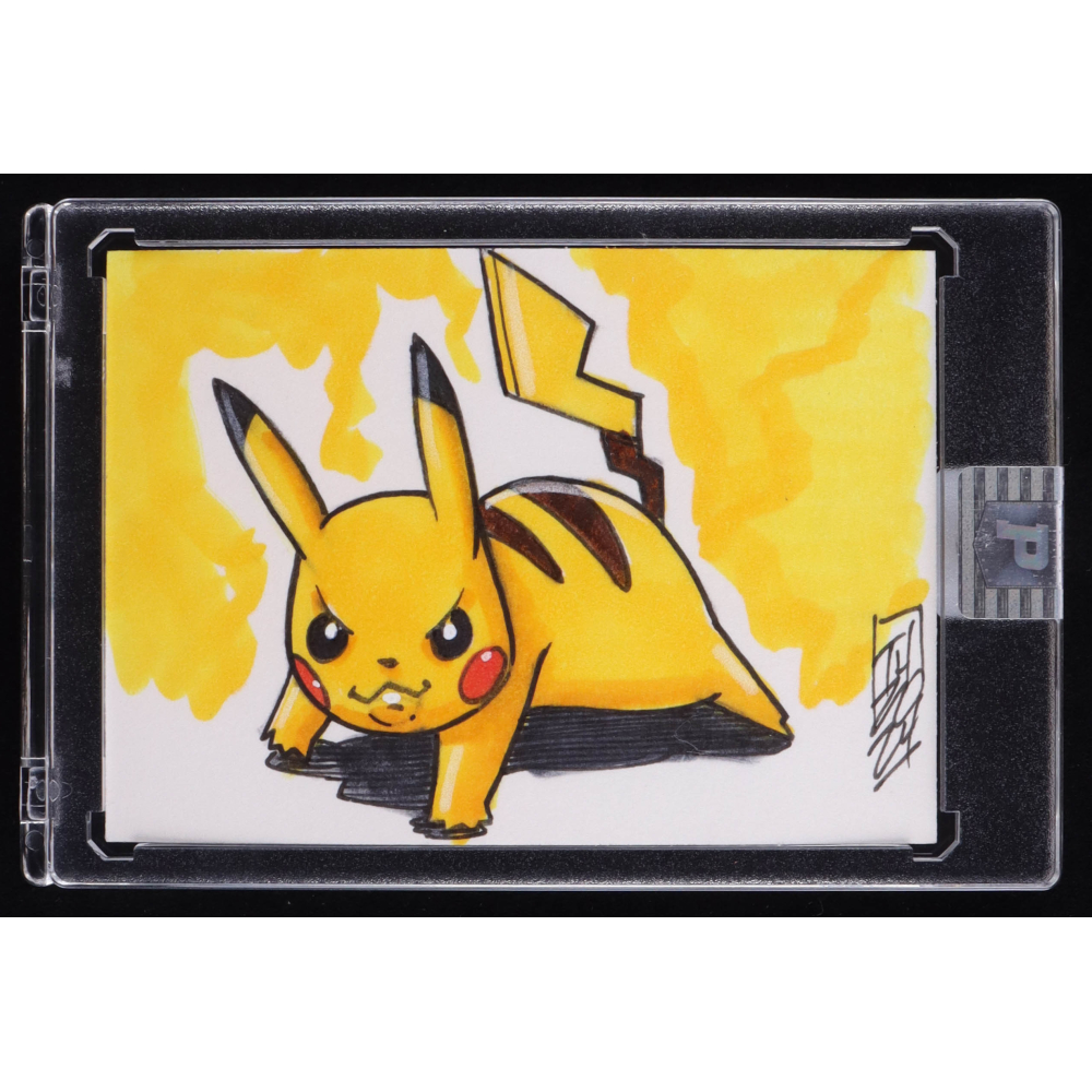 Pikachu | Original Art Sketch Card by Tom Hodges (1/1 Original Art ...