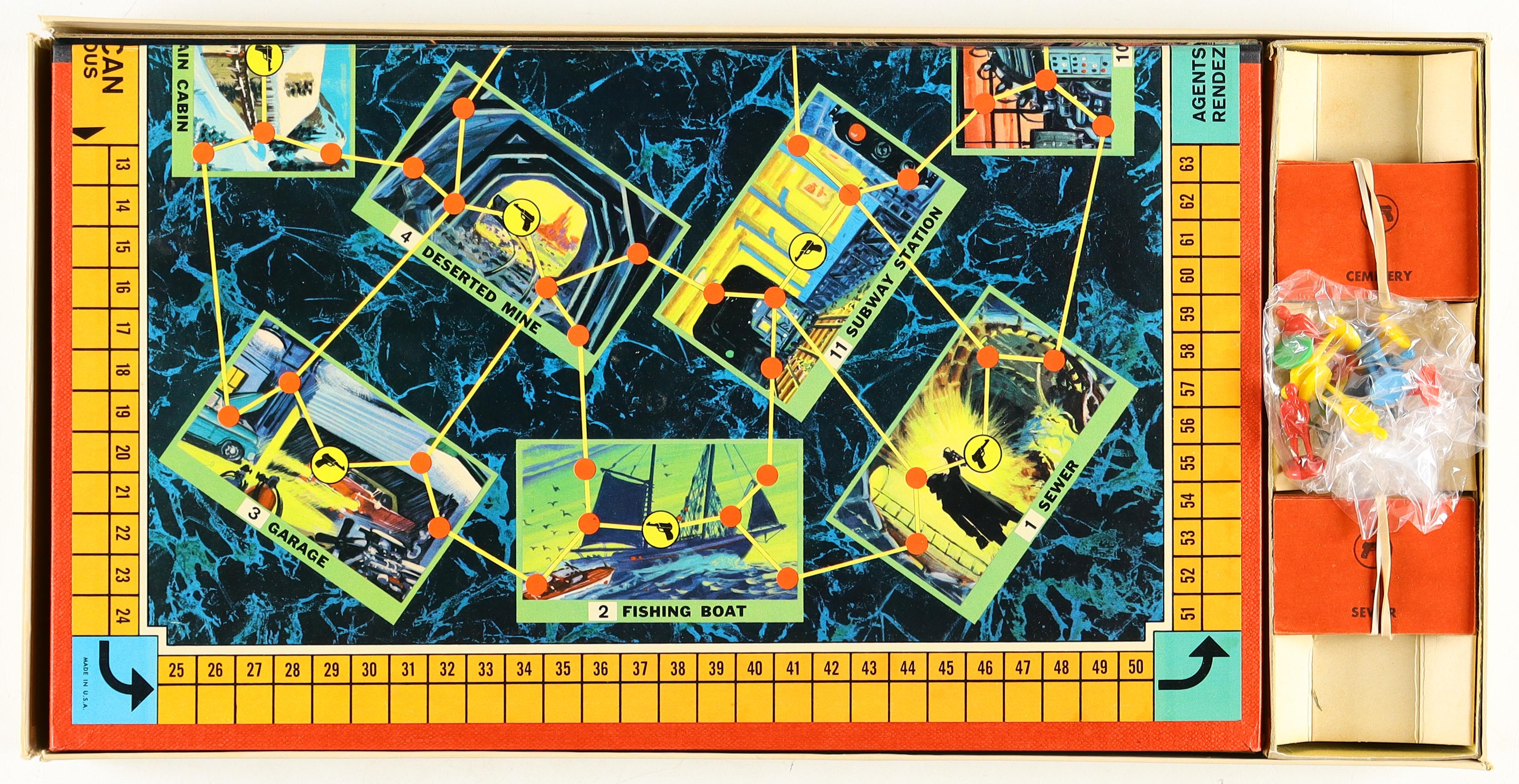 1964 "James Bond: Secret Agent 007 Game" Milton Bradley Complete Board Game Set with Original Box at PristineAuction.com 1964 "James Bond: Secret Agent 007 Game" Milton Bradley Complete Board Game Set with Original Box at PristineAuction.com