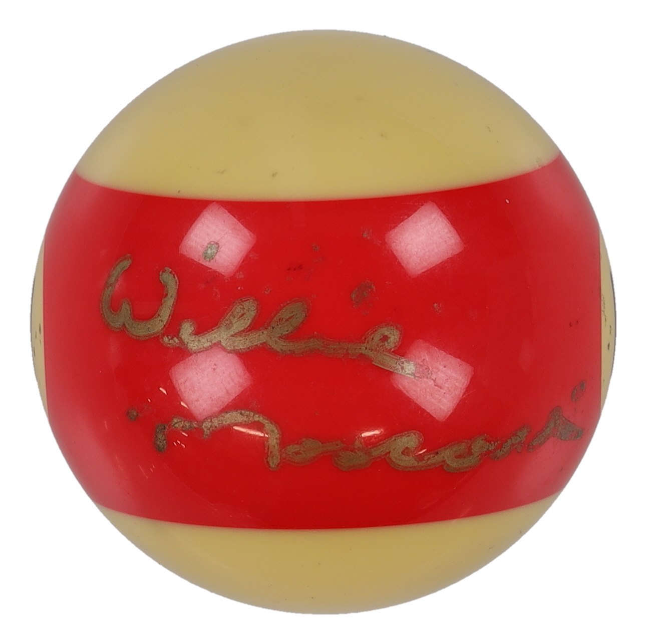 Willie Mosconi Signed #11 Billiard Ball (JSA) at PristineAuction.com Willie Mosconi Signed #11 Billiard Ball (JSA) at PristineAuction.com