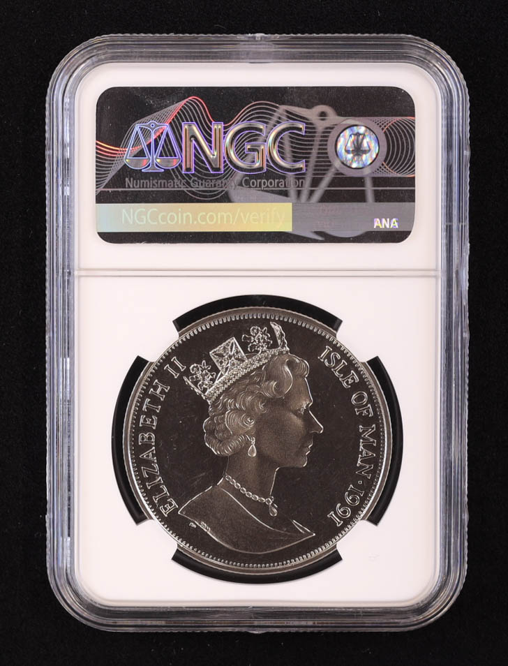 1991-PM Isle of Man 1 Crown - Norwegian Forest Cat (NGC MS67) at PristineAuction.com 1991-PM Isle of Man 1 Crown - Norwegian Forest Cat (NGC MS67) at PristineAuction.com
