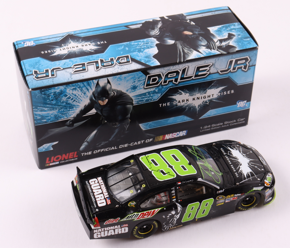 Dale Earnhardt Jr. Signed LE 2012 NASCAR #88 Diet Dew Dark Knight Impala - 1:24 Premium Diecast Car (Dale Jr.) at PristineAuction.com Dale Earnhardt Jr. Signed LE 2012 NASCAR #88 Diet Dew Dark Knight Impala - 1:24 Premium Diecast Car (Dale Jr.) at PristineAuction.com