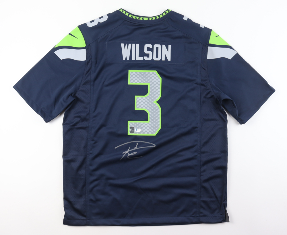 Russell Wilson Signed Seahawks Nike Jersey (Beckett & Wilson) at PristineAuction.com Russell Wilson Signed Seahawks Nike Jersey (Beckett & Wilson) at PristineAuction.com
