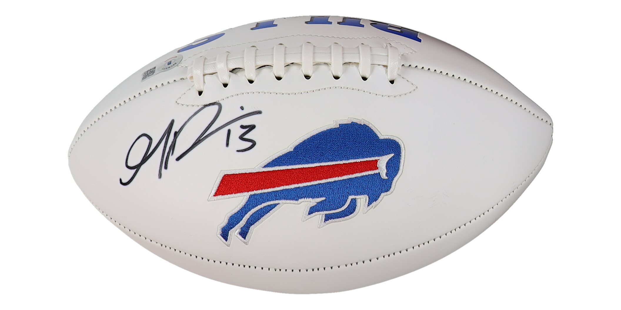 Gabe Davis Signed Bills Logo Football (Beckett) at PristineAuction.com Gabe Davis Signed Bills Logo Football (Beckett) at PristineAuction.com