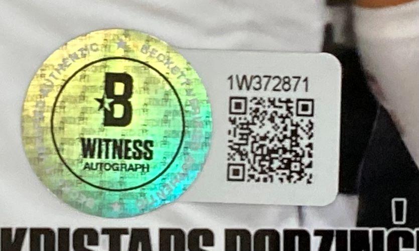 Kristaps Porzingis Signed Celtics Custom Framed Photo (Beckett) at PristineAuction.com Kristaps Porzingis Signed Celtics Custom Framed Photo (Beckett) at PristineAuction.com