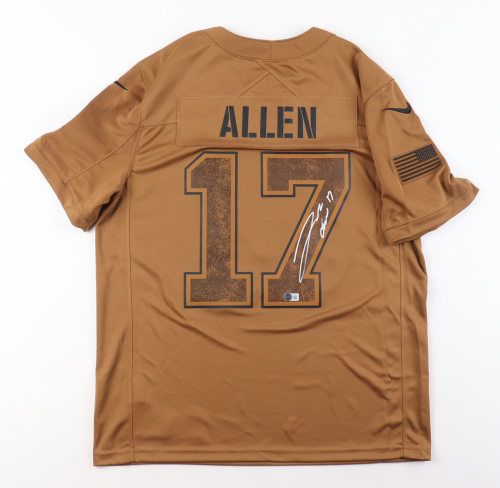 Josh Allen Signed Nike Vapor Limited Salute to Service Bills Jersey (Beckett) at PristineAuction.com Josh Allen Signed Nike Vapor Limited Salute to Service Bills Jersey (Beckett) at PristineAuction.com