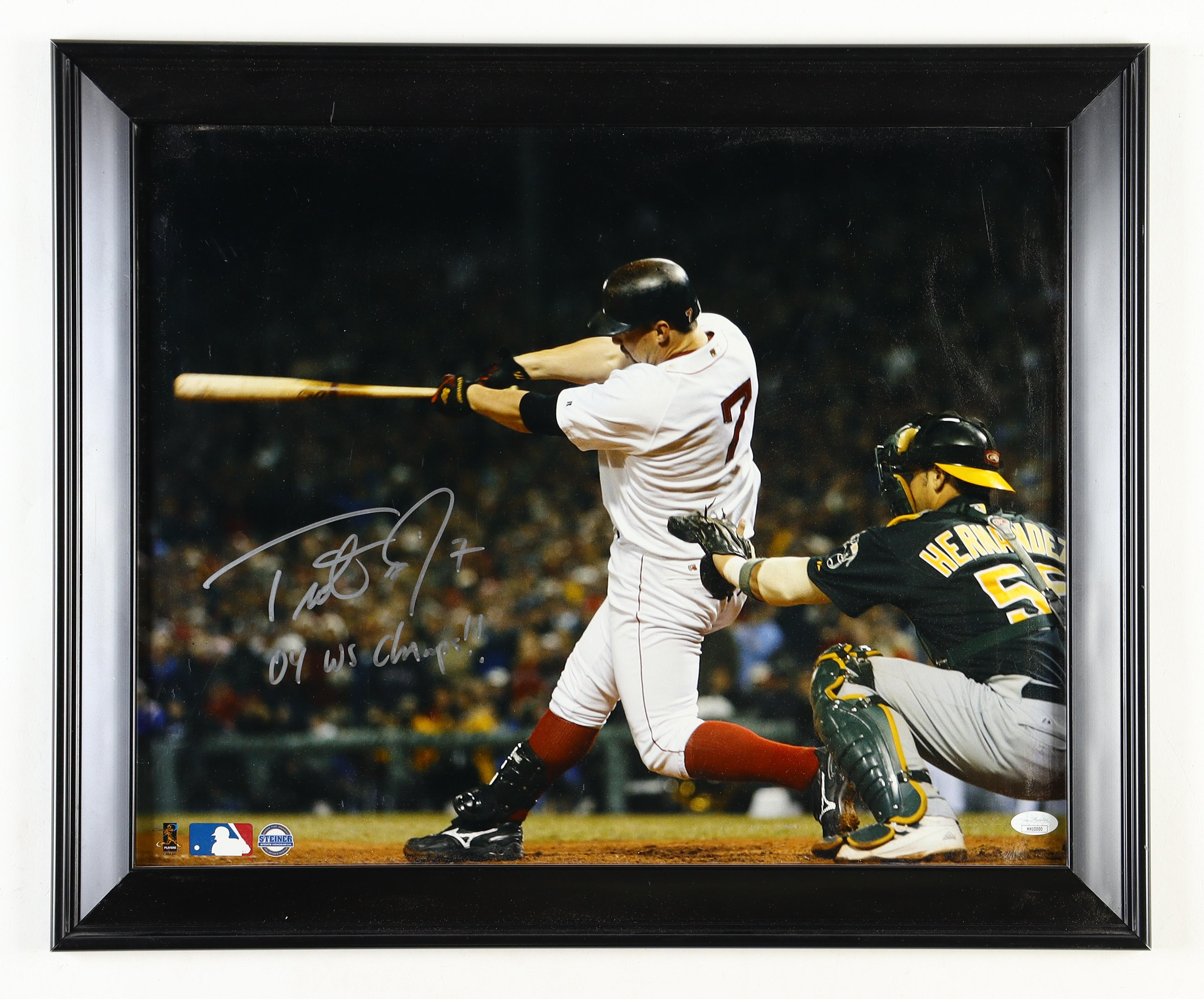 Trot Nixon Signed Red Sox Custom Frame Photo Inscribed "04 WS Champs" (JSA) at PristineAuction.com Trot Nixon Signed Red Sox Custom Frame Photo Inscribed "04 WS Champs" (JSA) at PristineAuction.com