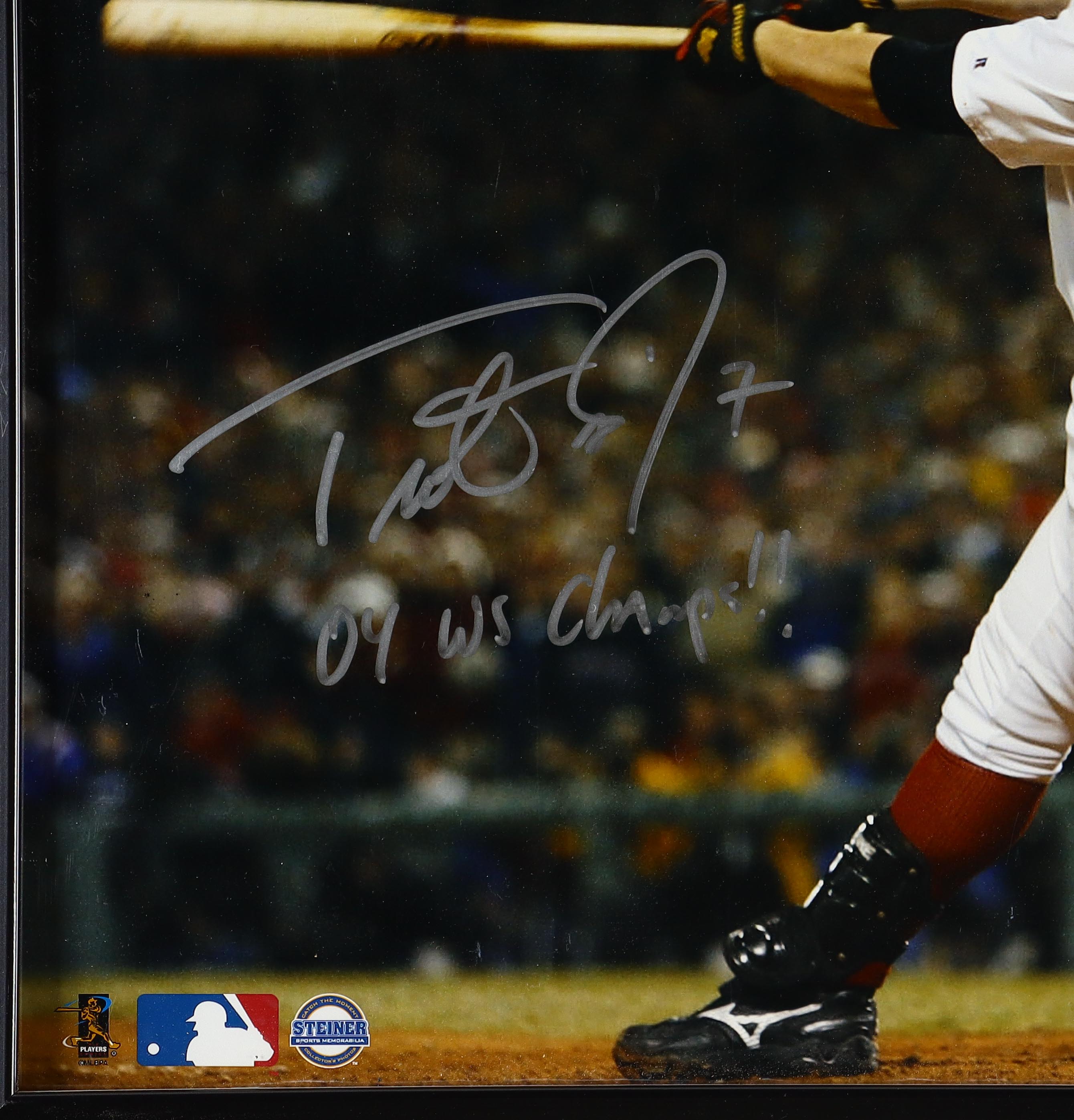 Trot Nixon Signed Red Sox Custom Frame Photo Inscribed "04 WS Champs" (JSA) at PristineAuction.com Trot Nixon Signed Red Sox Custom Frame Photo Inscribed "04 WS Champs" (JSA) at PristineAuction.com