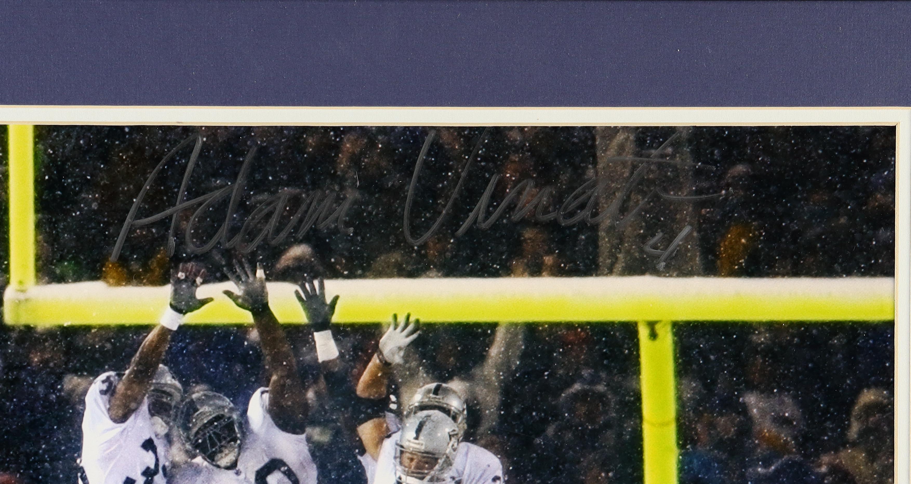 Adam Vinatieri Signed Patriots Custom Framed Display (JSA) at PristineAuction.com Adam Vinatieri Signed Patriots Custom Framed Display (JSA) at PristineAuction.com